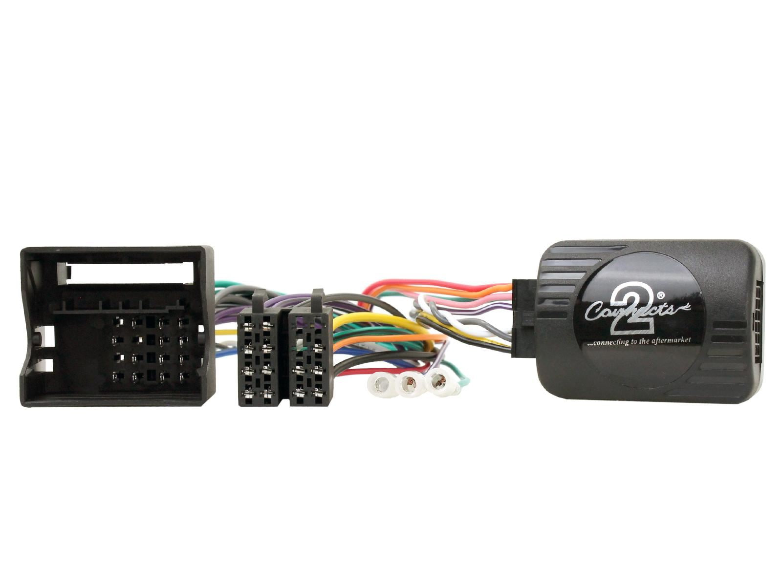Connects2 CTKVW05 - Volkswagen Passat 2005 - 2015 Single Din or Double Din Fascia & Steering Wheel Interface Installation Kit