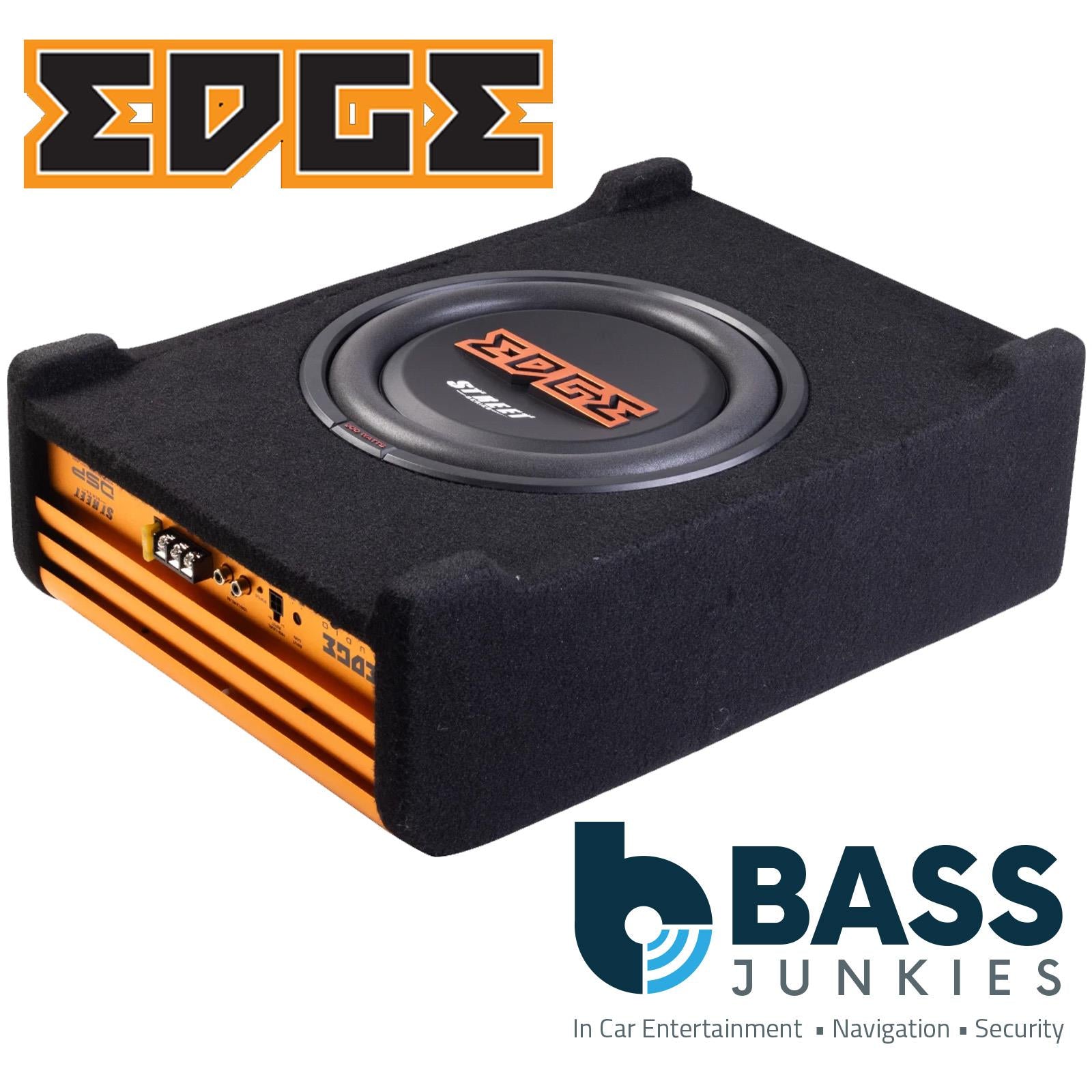 EDGE EDS10ADSP-E4 - 900 Watts Shallow Underseat Active Car Bass Box With DSP