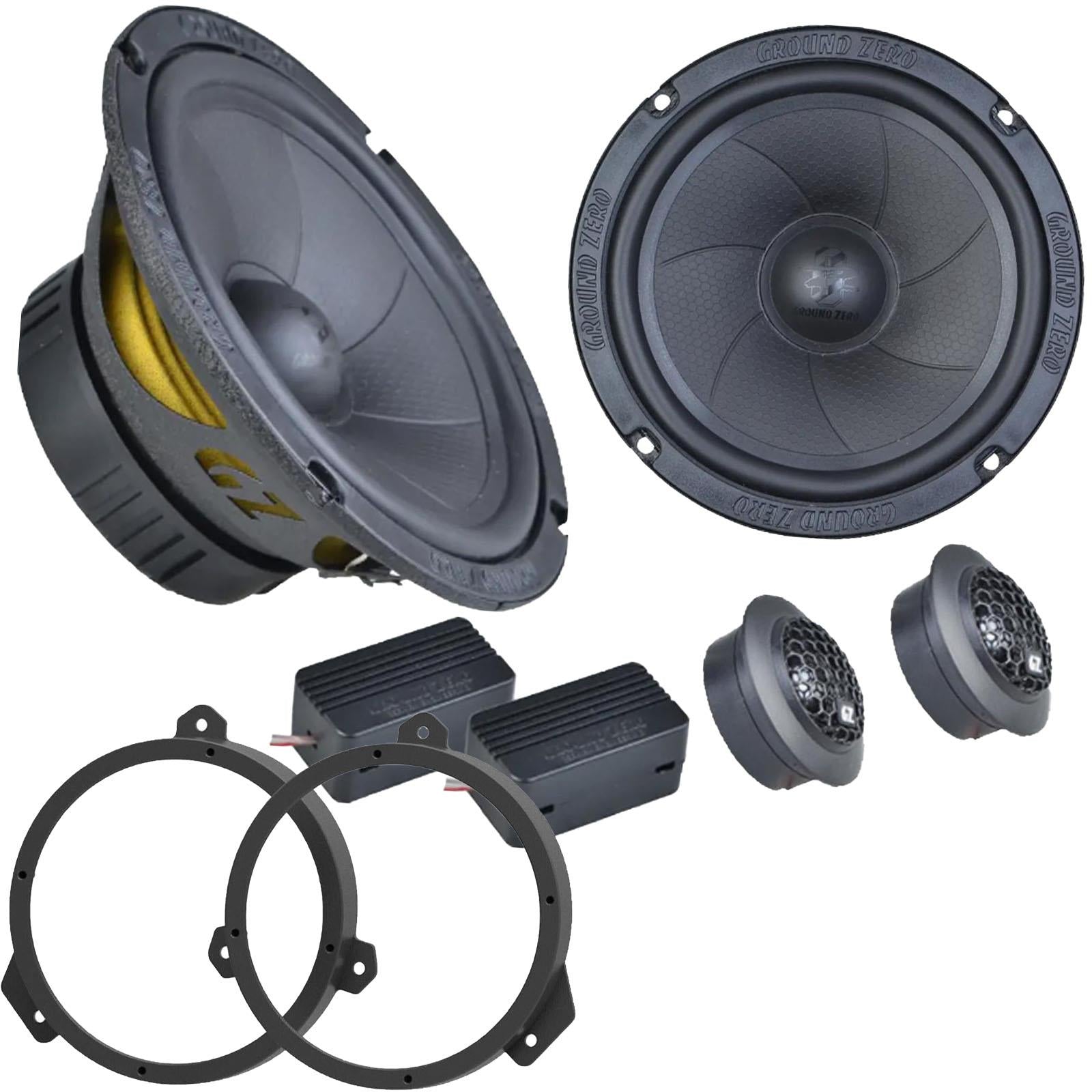 Subaru Impreza 2014 On 300 Watts 6.5" 2 Way Component Front Door Car Speakers