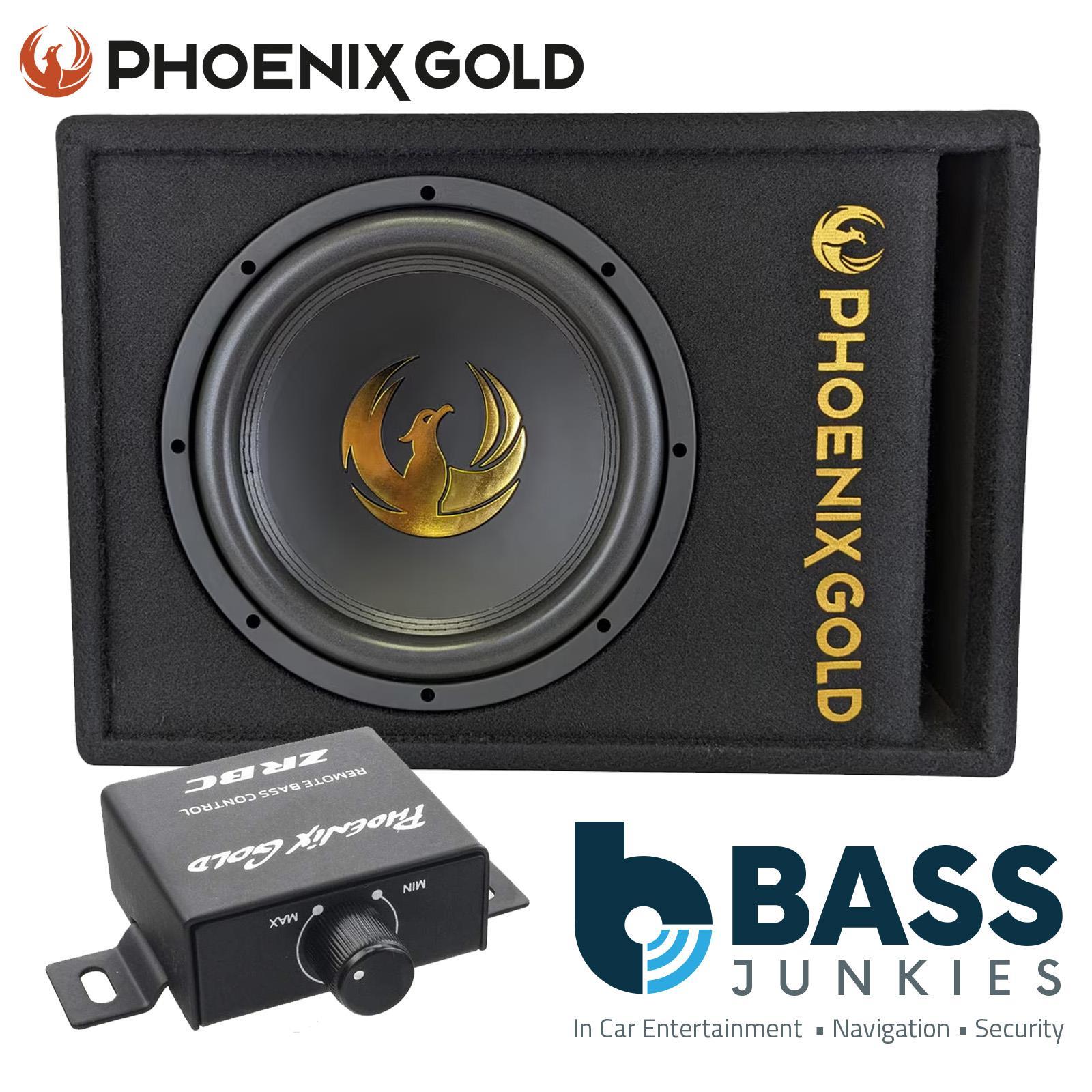 Phoenix Gold Z12AB 12" 1000 Watts Amplified Active Car Subwoofer Amp Bass Box
