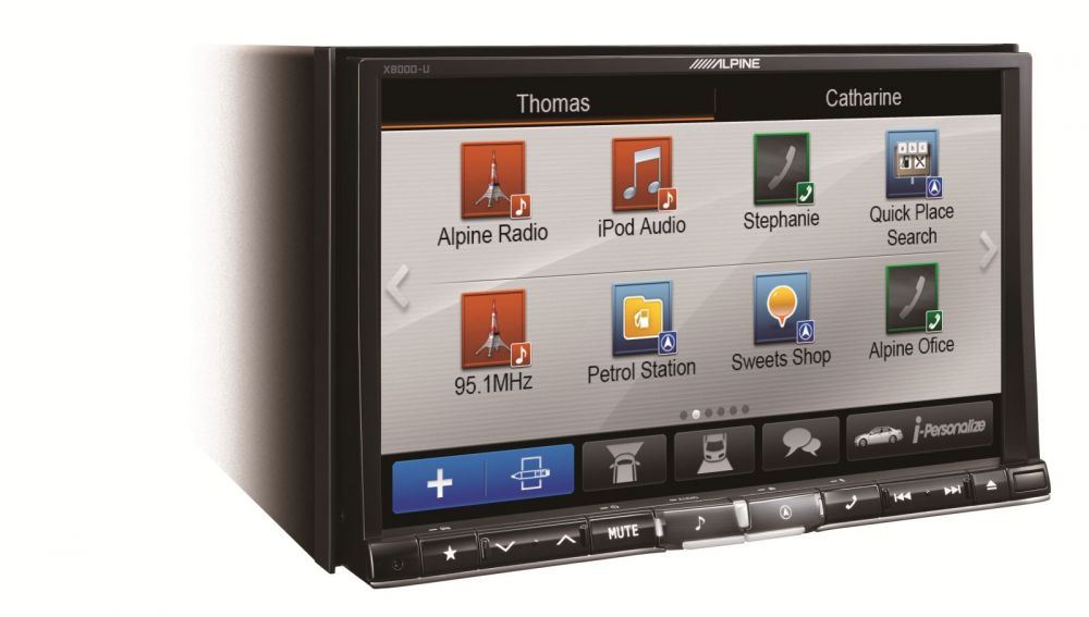 Alpine X800D-U - In Car Navigation System with 8" Display and DAB Radio