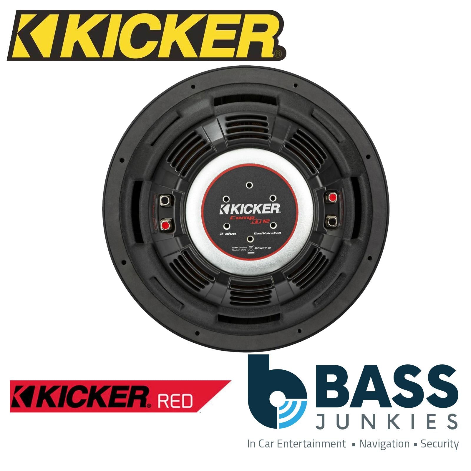 CompRT 12" Thin Profile Dual Voice Coil Subwoofer - 2 Ohm