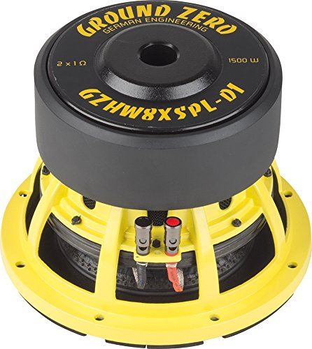 Ground Zero GZHW 8XSPL-D1 - 20 cm / 8" Subwoofer - 2 x 1 Ohm - 1500 W SPL Power