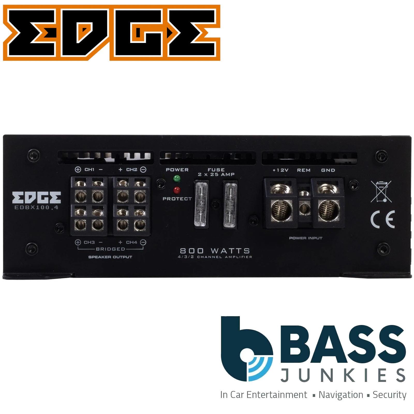 EDGE DBX Series EDBX100.4-E1- 800 Watts Max 4 Channel Class AB Car Amplifier