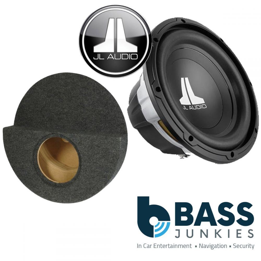 BMW 3-Series (E46) 1998-2004 JL Audio 10W0V3-4 - 10" Inch 300 Watts Car Subwoofer Custom Bass Box Kit