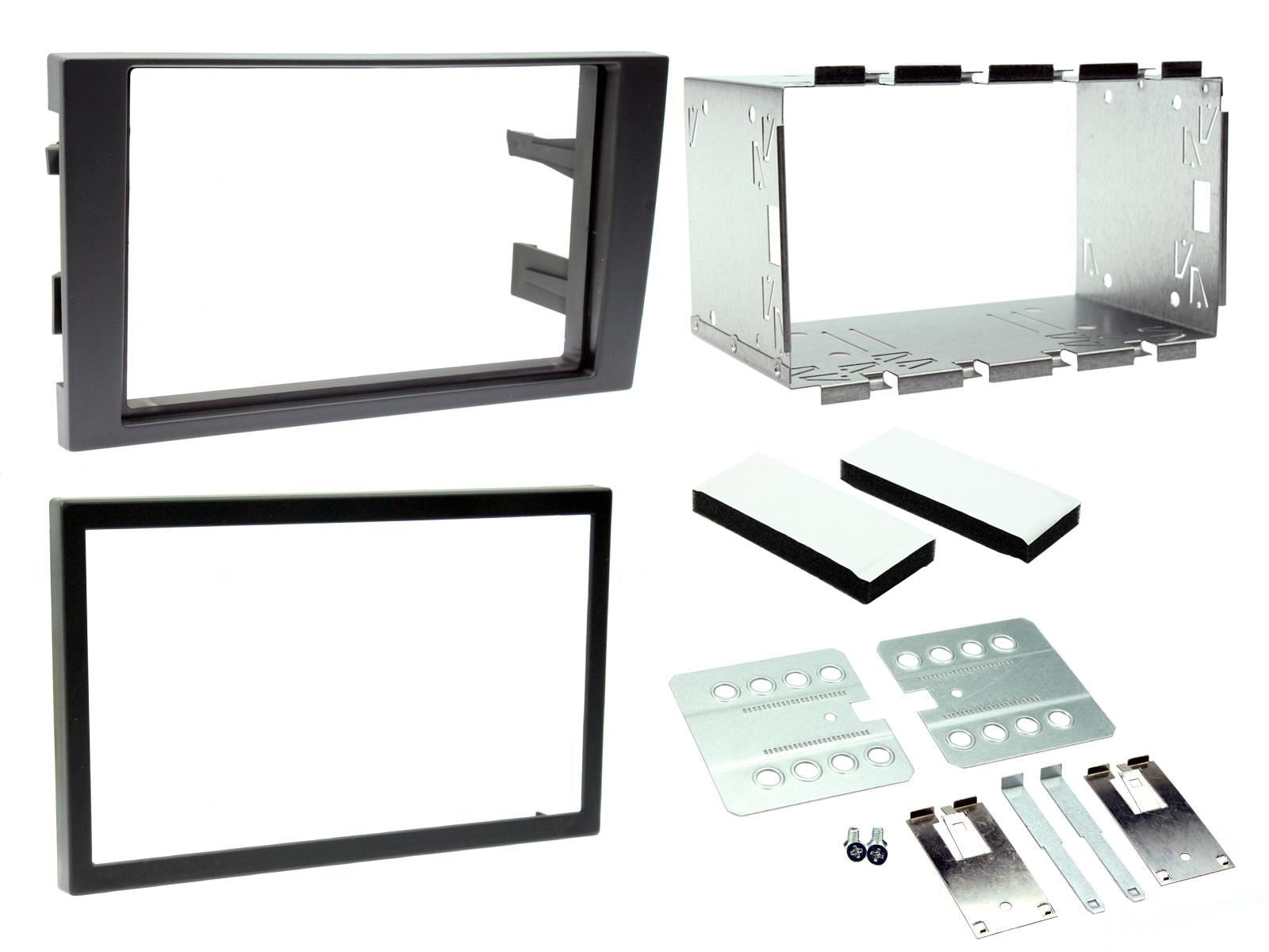 Connects 2 CTKAU02 - Audi A4 2001 - 2007 Double Din Facia & Steering wheel Interface Fitting Installation Kit