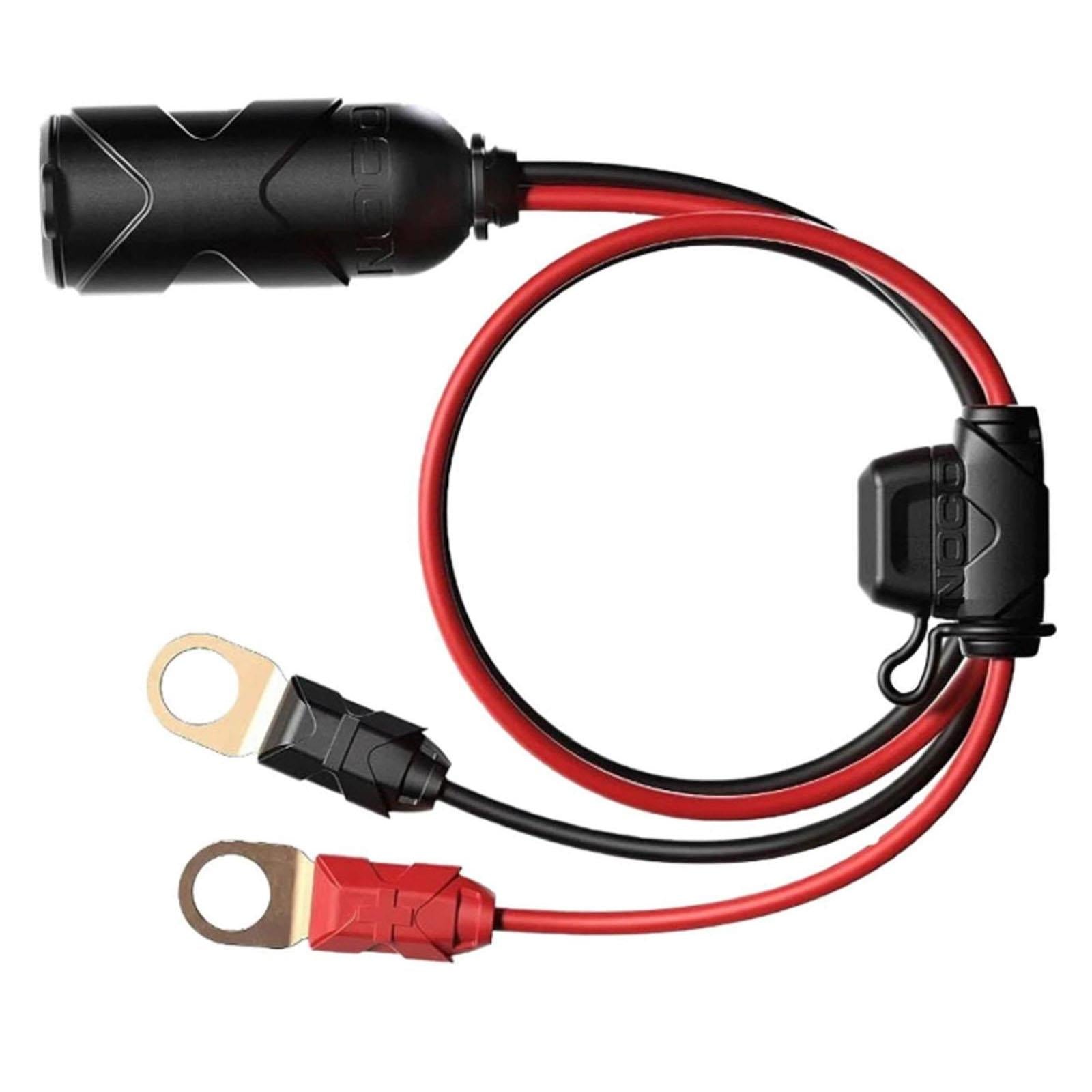 NOCO GC018 - Plug Socket With Eyelets Micro Blade Built In Fuse 12V 20 Amp