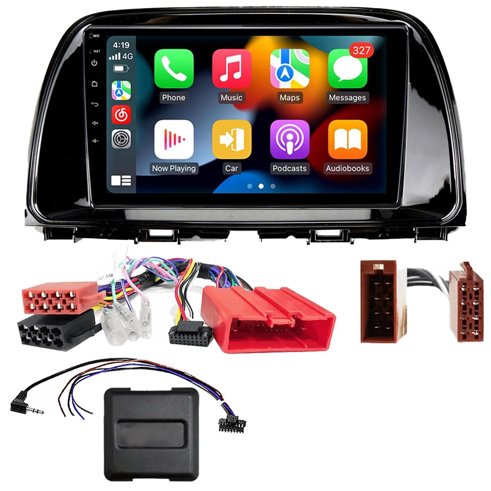 UPGRADED 9" CarPlay Android Car Stereo Kit For Mazda CX-5 Black 2015 - 2018