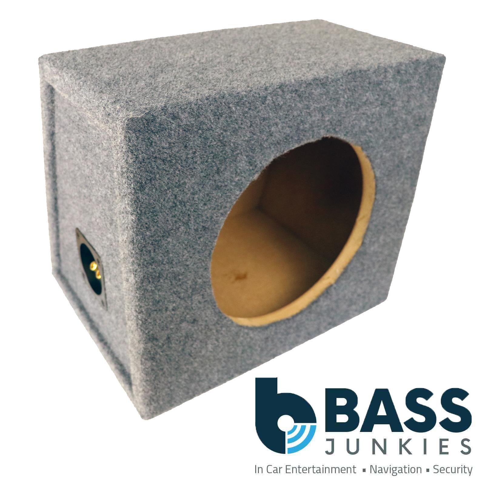 Recoil SUB10SG - Single 25cm 10" Inch Sealed Grey Carpet Car Subwoofer Bass Box