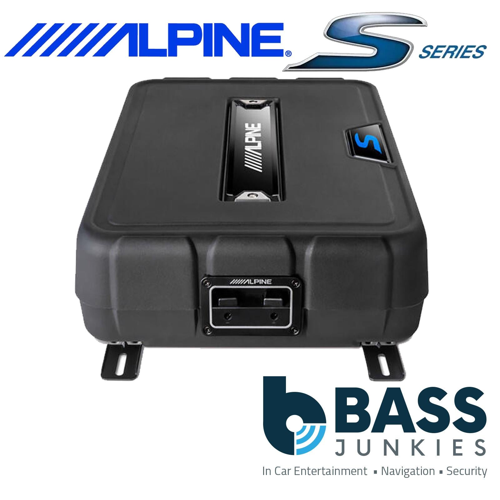 Alpine SS-SB10 - 10" 600 Watts Underseat Shallow Car Sub with Alpine 550 Watts Amp Package