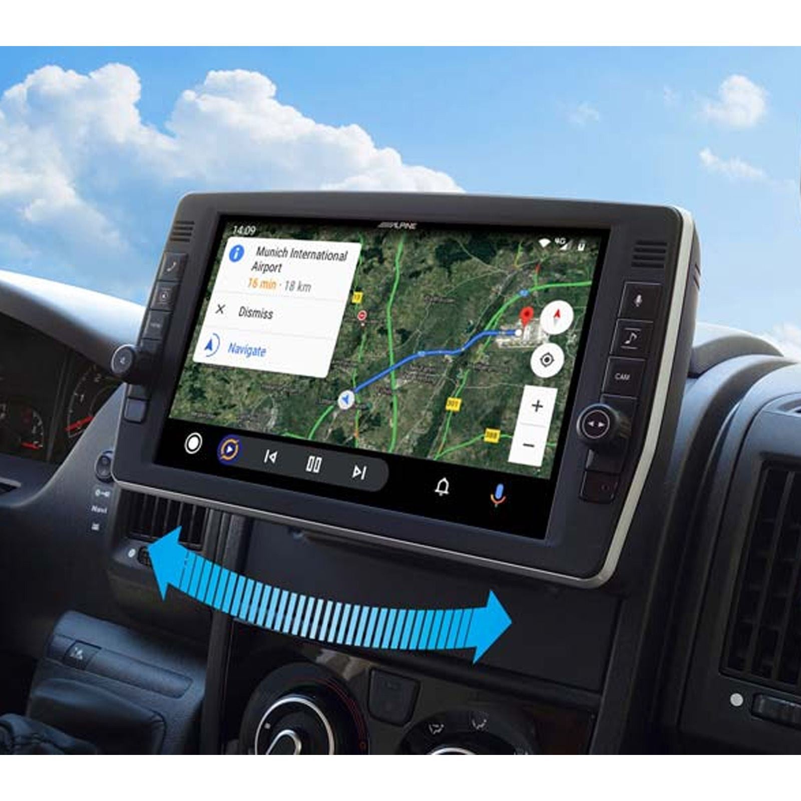 Alpine Car Audio X903D-DU2 Navigation Entertainment System for Fiat Ducato 3 and Related Caravans