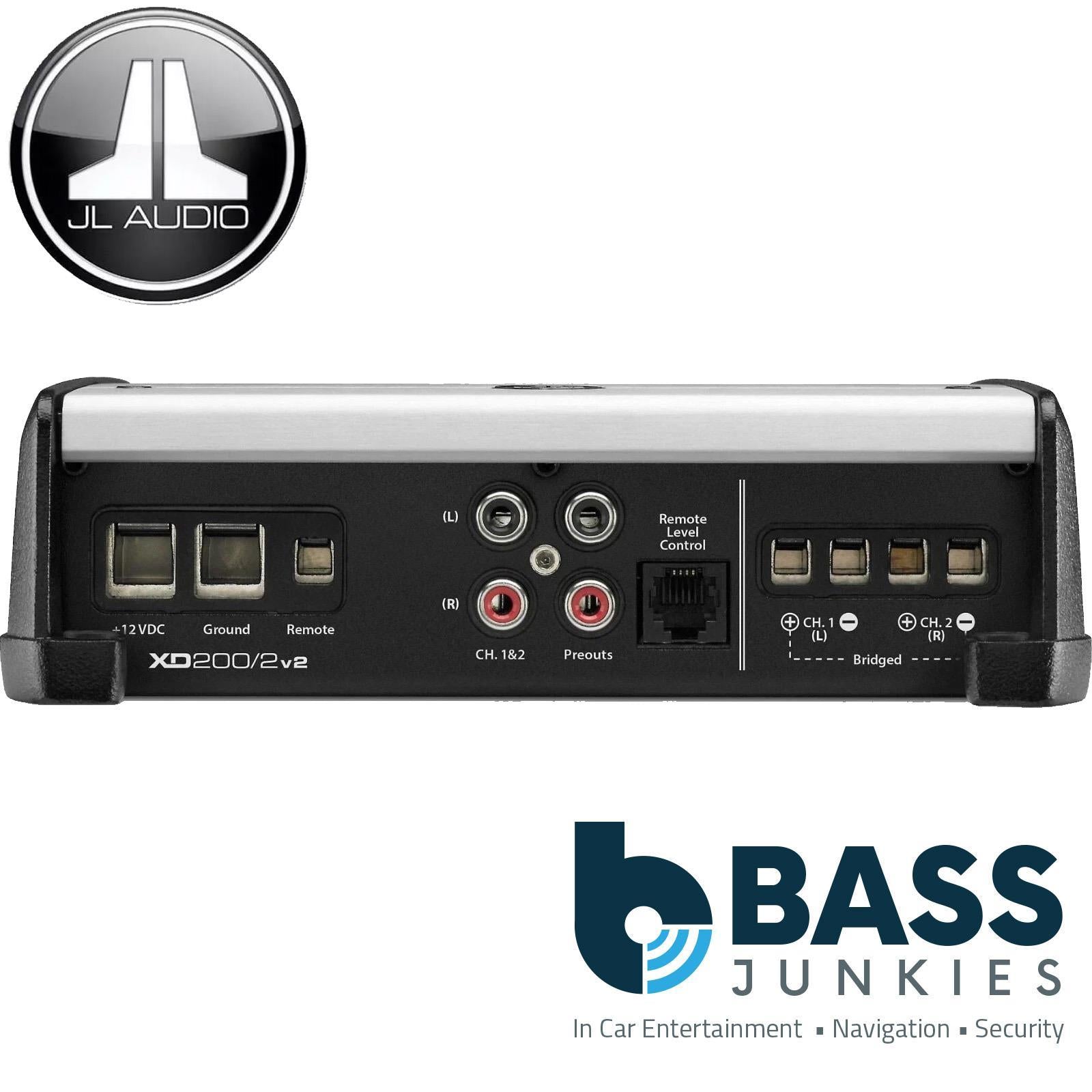 JL Audio XD200/2V2 - XDv2 200 Watts 2 Channel Class D Full Range Car Amplifier