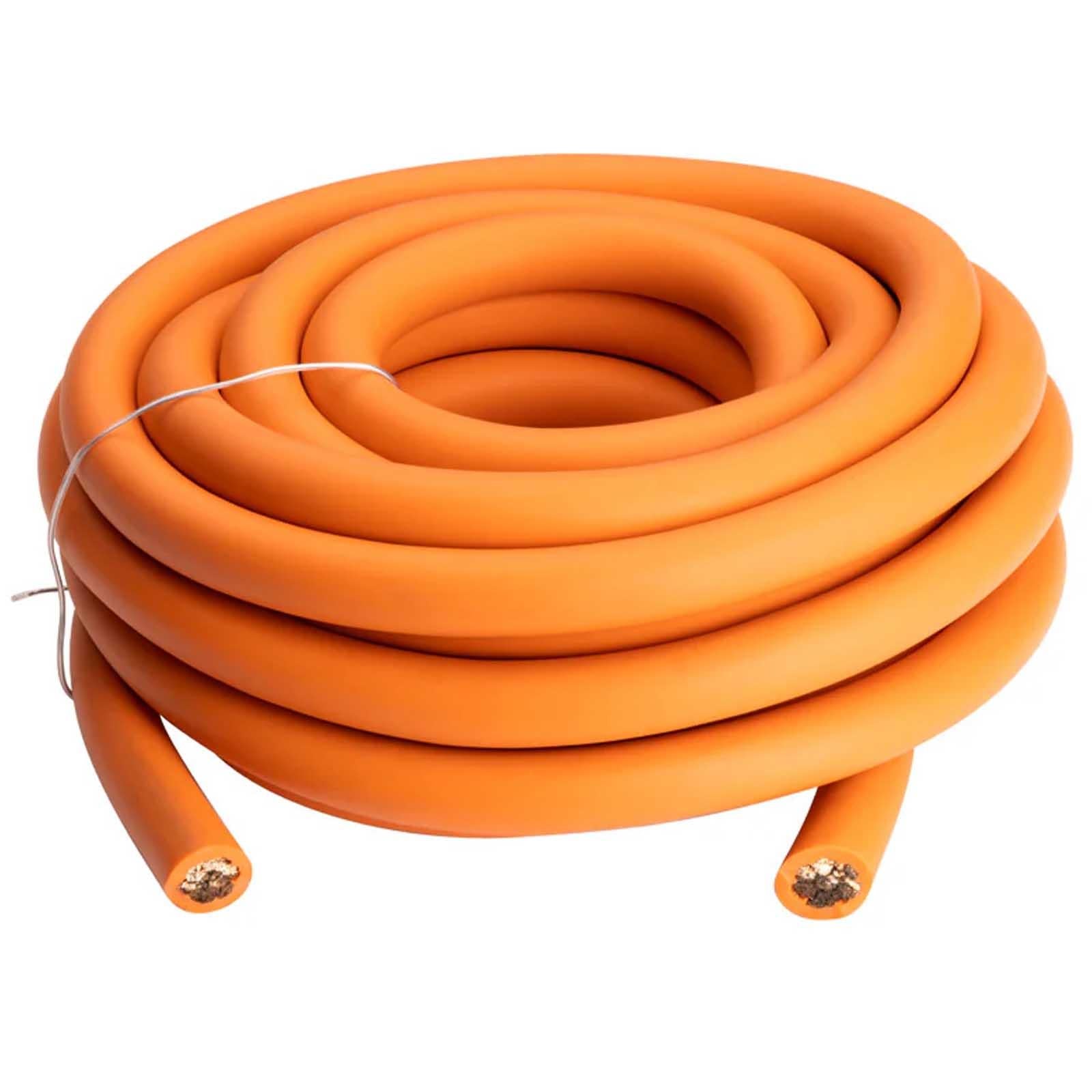Kicker 50PWOR020 - 1/0 AWG OFC Power Wire Orange 20ft Car Audio Cable