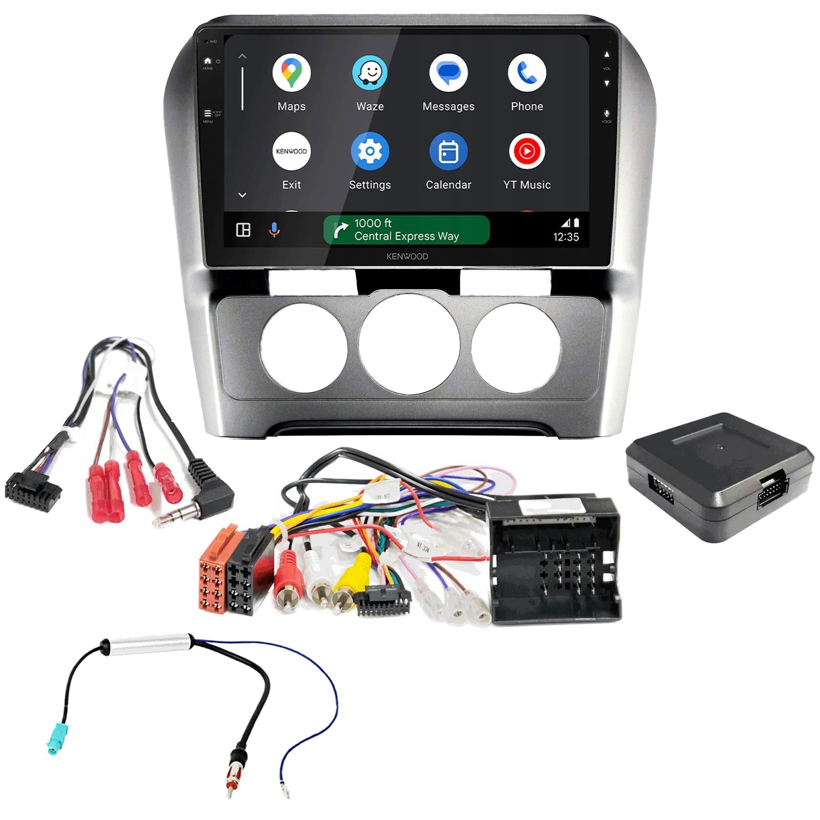 Kenwood 9" CarPlay Android Car Stereo Kit For Citroen C4 CQUATRE Manual AC 15-18