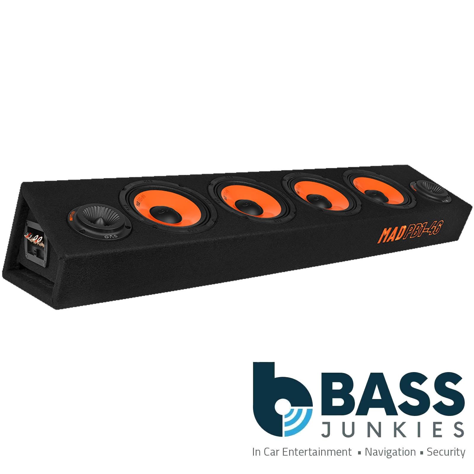 Gas MAD PB1-46 - 680 Watts 4 x 6.5" 16.5cm Speaker & Tweeter Ported Box Enclosure
