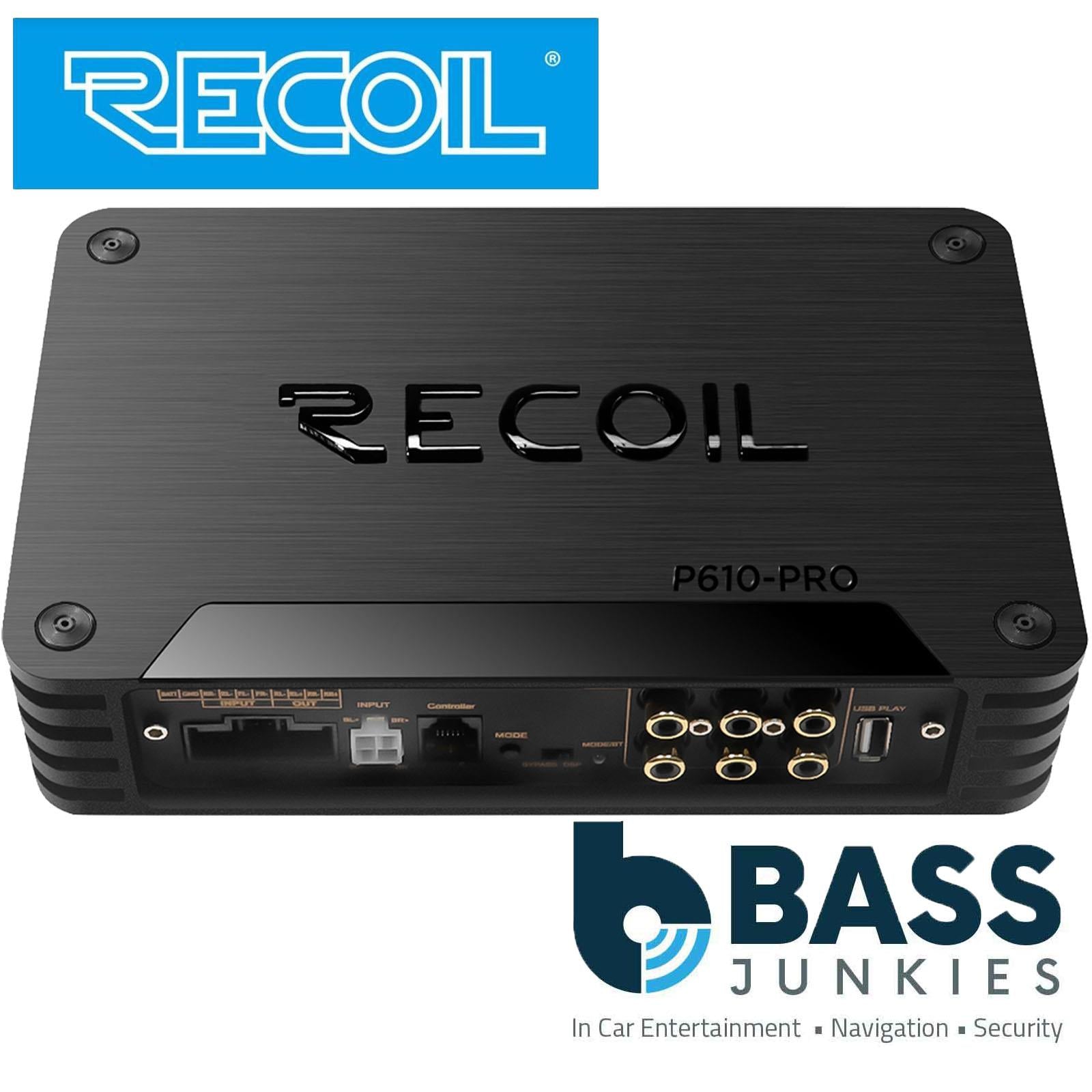 Recoil P610-PRO - 10 Channel DSP 6-In/10-Out Car Amplifier & Bluetooth Streaming