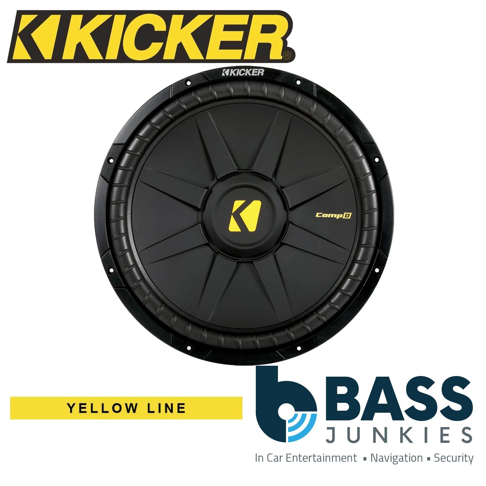 Kicker CWD154 - CompC 15" 600 Watts 4 Ohm Dual Voice Coil DVC Car Subwoofer