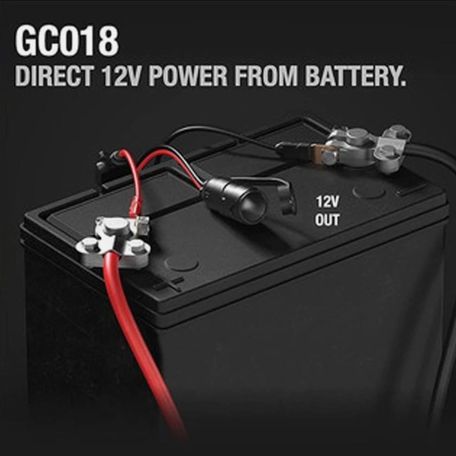 NOCO GC018 - Plug Socket With Eyelets Micro Blade Built In Fuse 12V 20 Amp