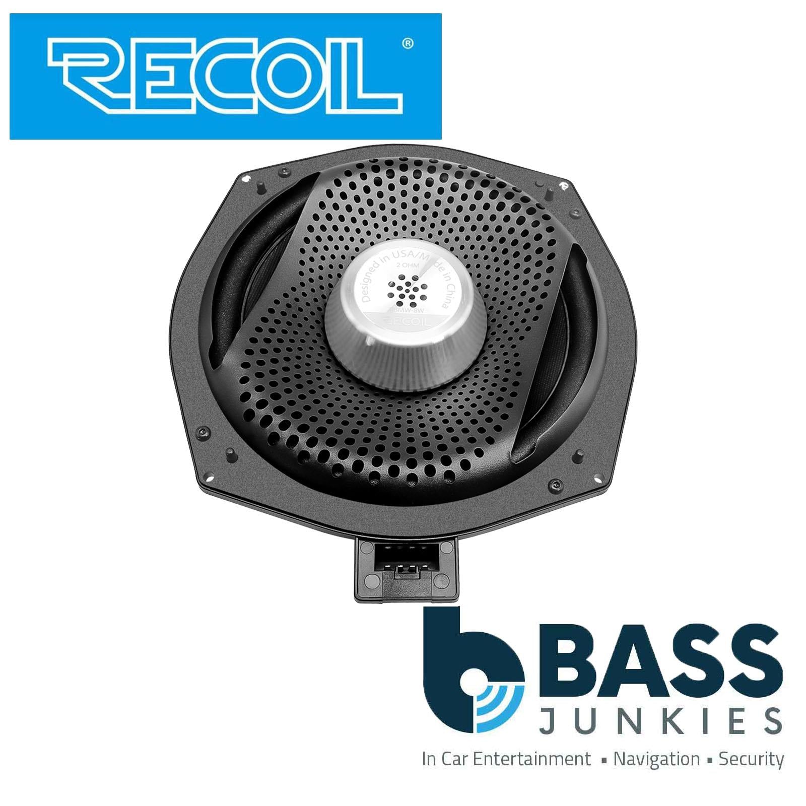 Recoil RBMW-8W - BMW 1, 3, 4, 5, 6 Series & X1, X3 Underseat Car Bass Subwoofers