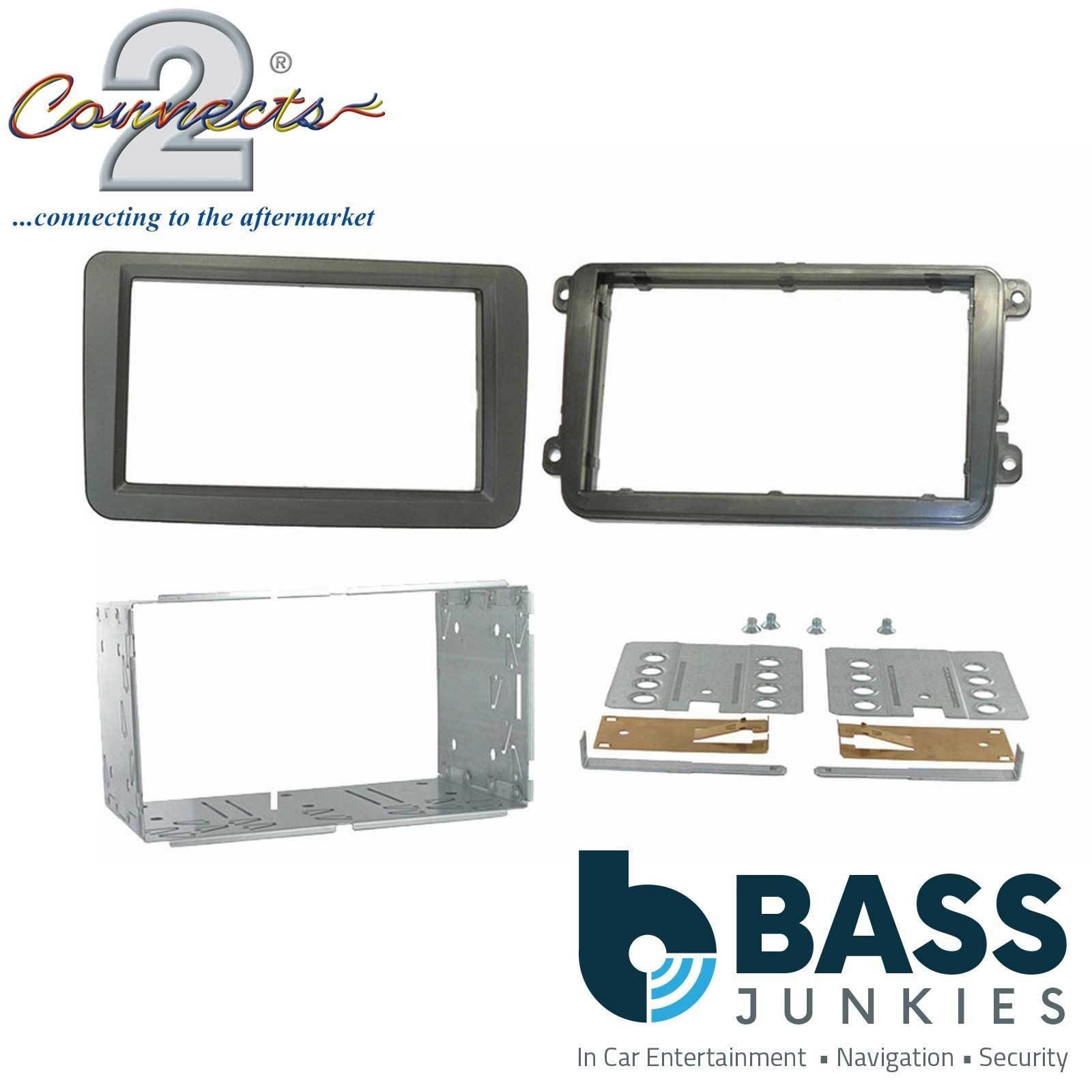 Connects2 CT23VW01 Volkswagen Touran 2003 On Car Stereo Double Din Fascia Panel
