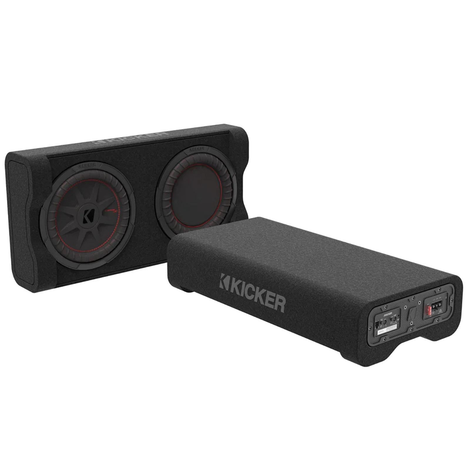 Kicker 51PTRTP10 - 400W Powered 10" CompRT Down Firing Car Subwoofer Enclosure