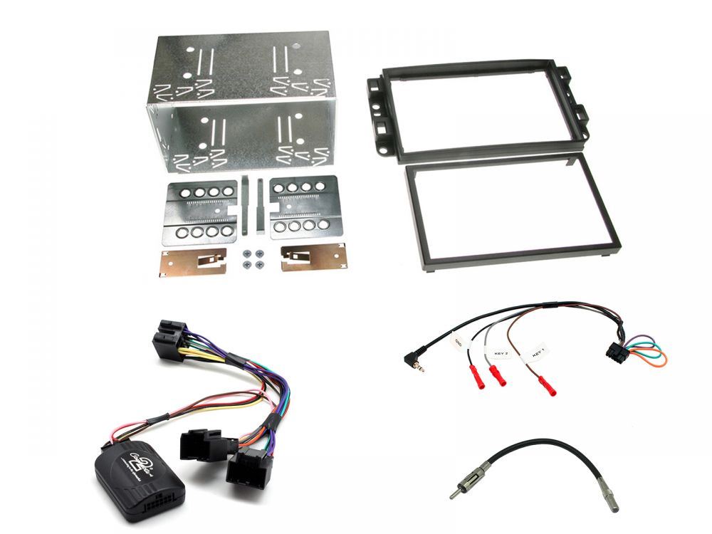 Connects 2 CTKCV02 - Chevrolet Aveo/Captiva 2006 - 2011 Double Din Facia & Steering wheel Interface Fitting Installation Kit