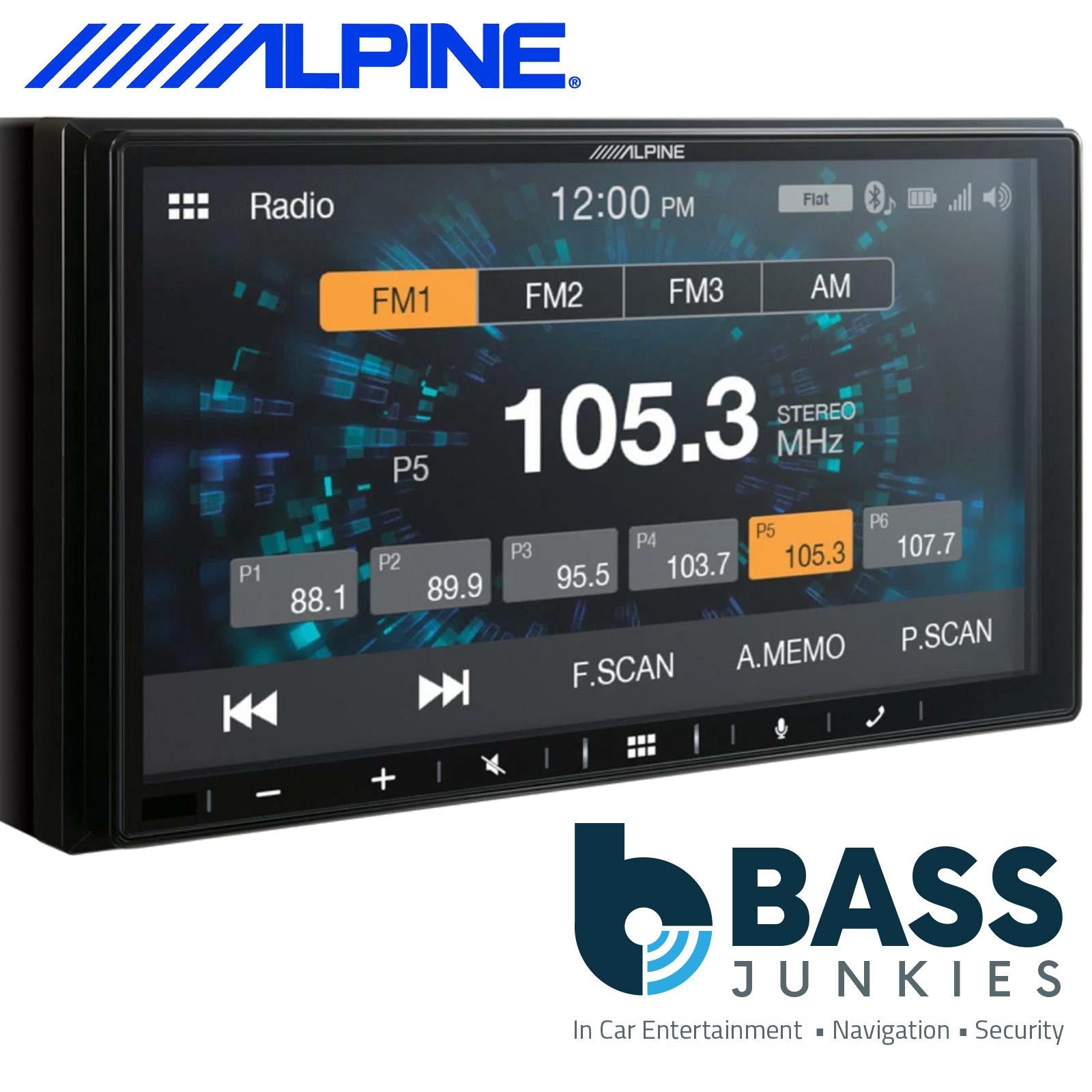 Alpine iLX-W650BT Apple CarPlay Android Auto Bluetooth Shallow Mount Car Screen