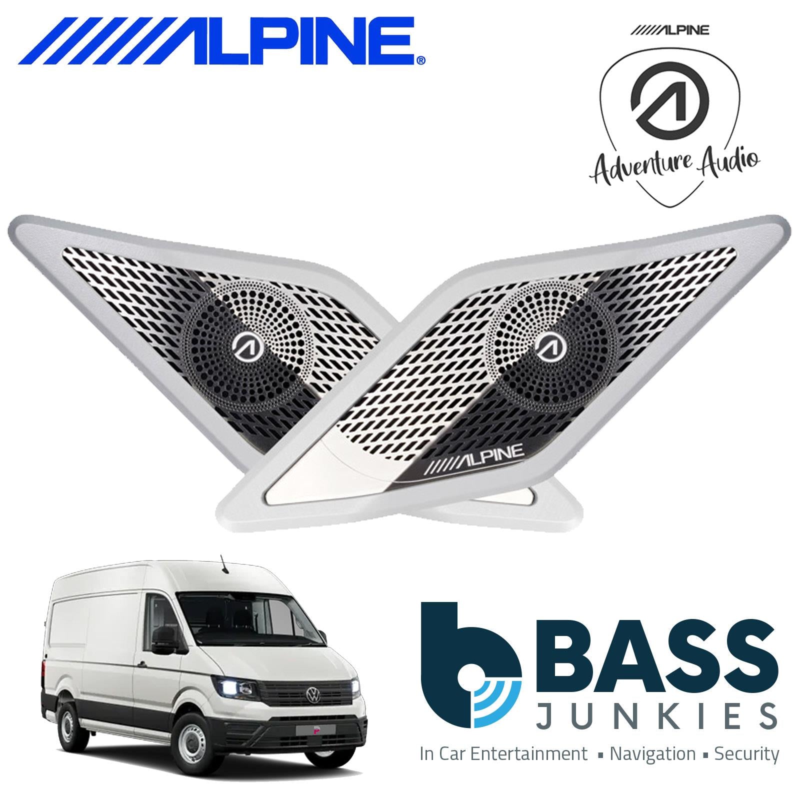 Alpine SPC-106CRA2 - 360 Watts 6.5" Front Door Car Speakers for Volkswagen Crafter 2 & MAN TGE