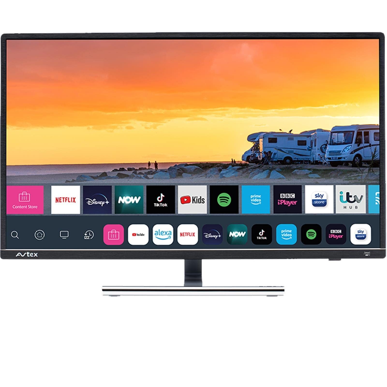 Avtex W279TS 27" (27inch) [DC 12v/24v] 240v AC Wi-Fi | Internet | Full HD | HD Freesat Decoder | Smart TV | DVB-T | DVB-S | Amazon Prime|Disney+|iPlayer|Netflix|Now TV|YouTube Full 1080p