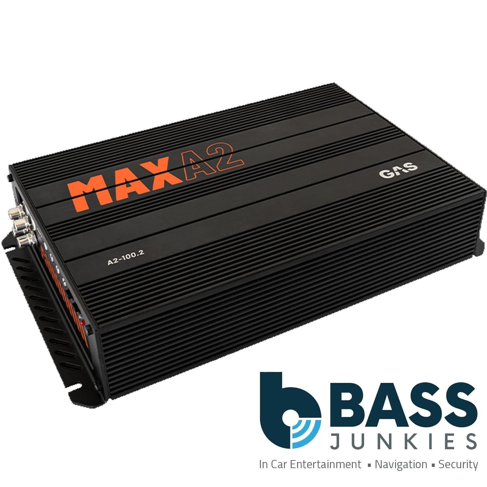 GAS MAX A2-100.2 - Max Series 160 Watts Max Bass Mono Car Amp Amplifier