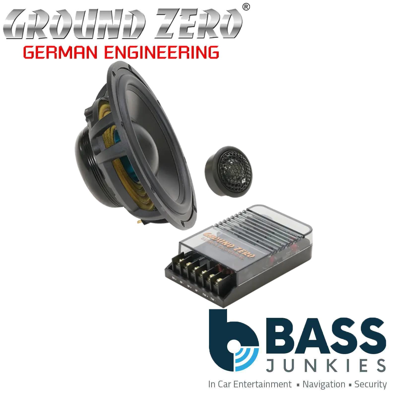 GROUND ZERO GZUC 165.2SQ 230 Watts 6.5″ 2-way Component Speaker System