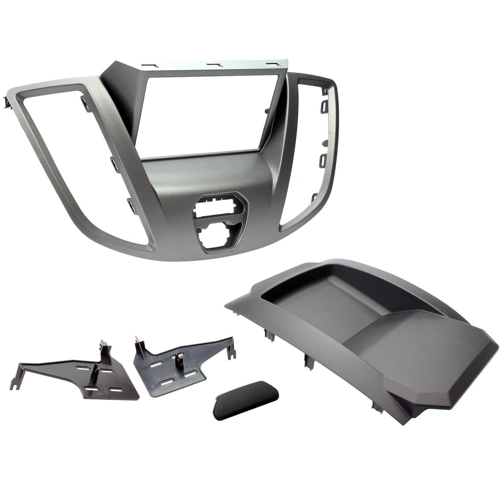 Connects2 CT23FD68 - Ford Tranit 2015 - 2021 V363 Model - Car Stereo Radio Grey Double Din Fascia Panel