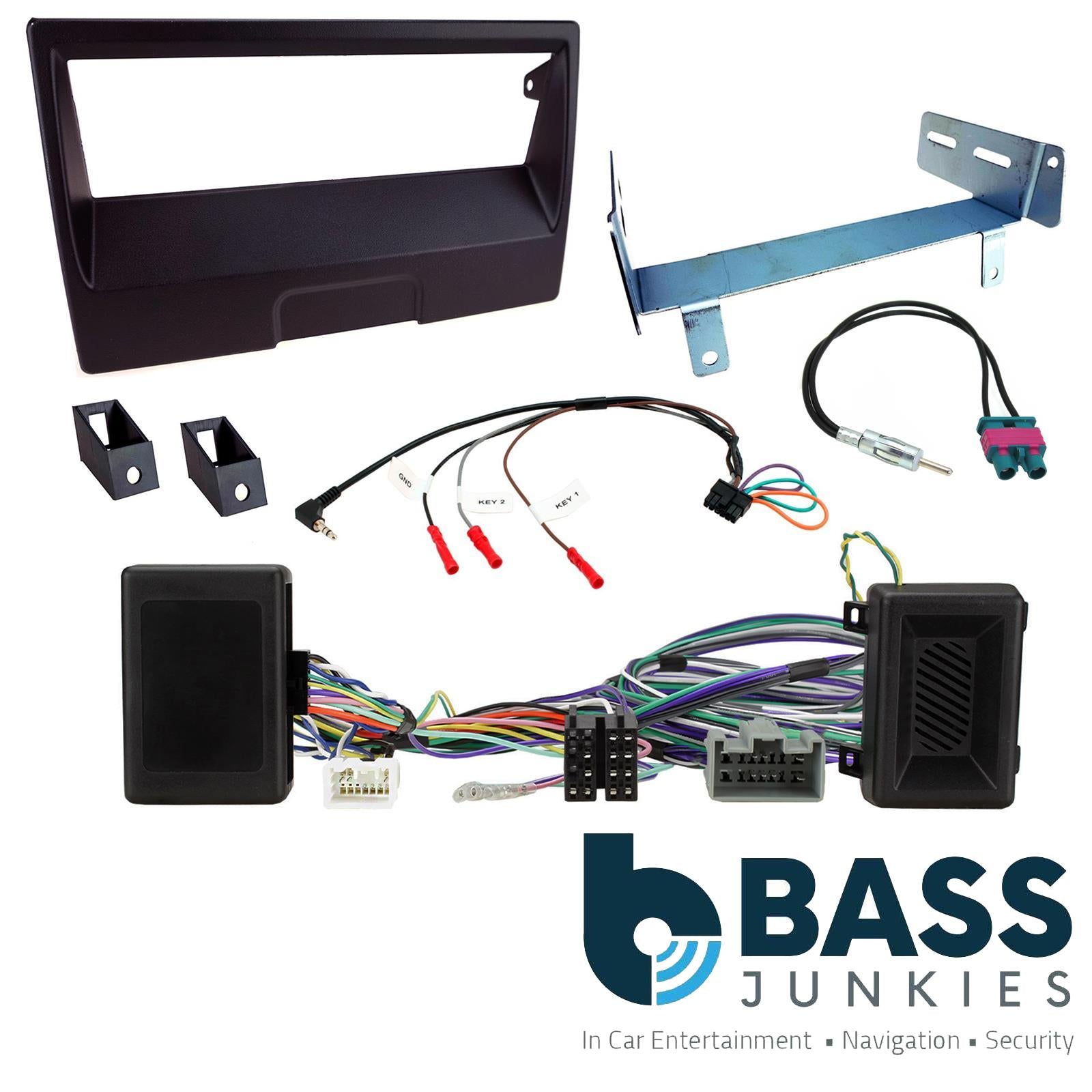 Single Din Stereo Fitting Kit + Steering Controls to fit Volvo C70 2006-13