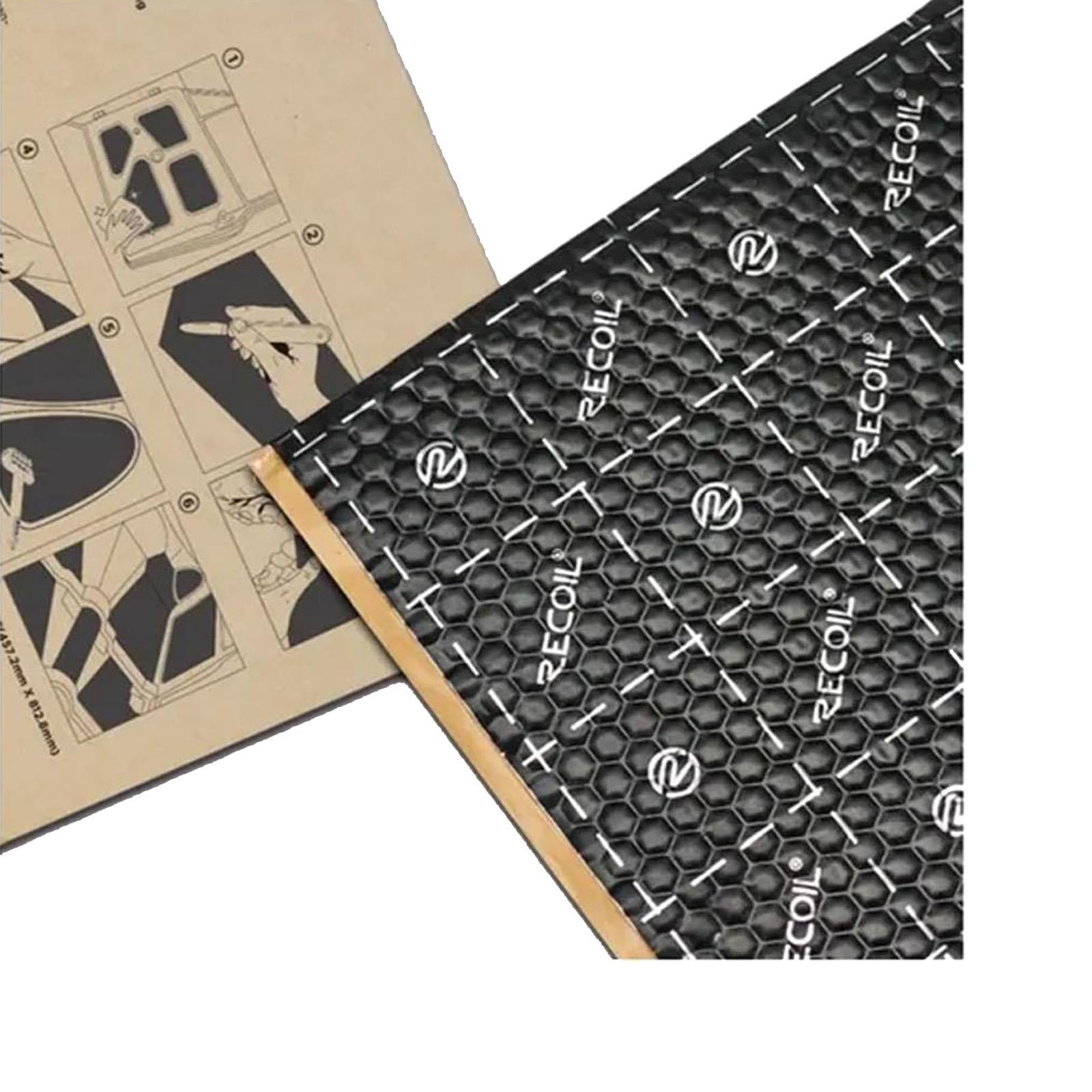 Recoil PMBK - 18″x32″ 9pcs 36sqft Car & Van Bulk Pack Sound Deadening Material