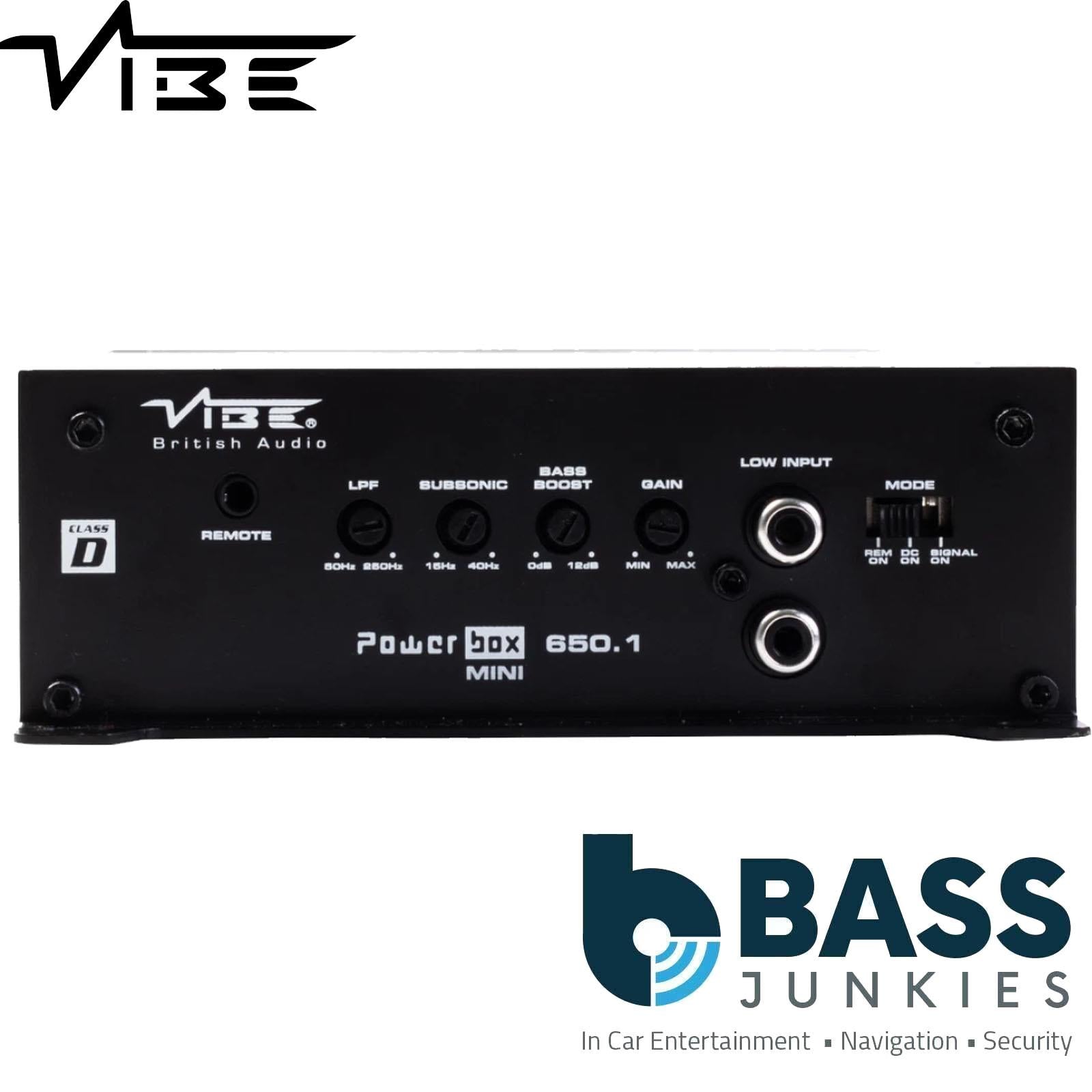 Vibe POWERBOX650.1M-V5 - 1300 Watts 300Hz Mono Bass Car Amplifier