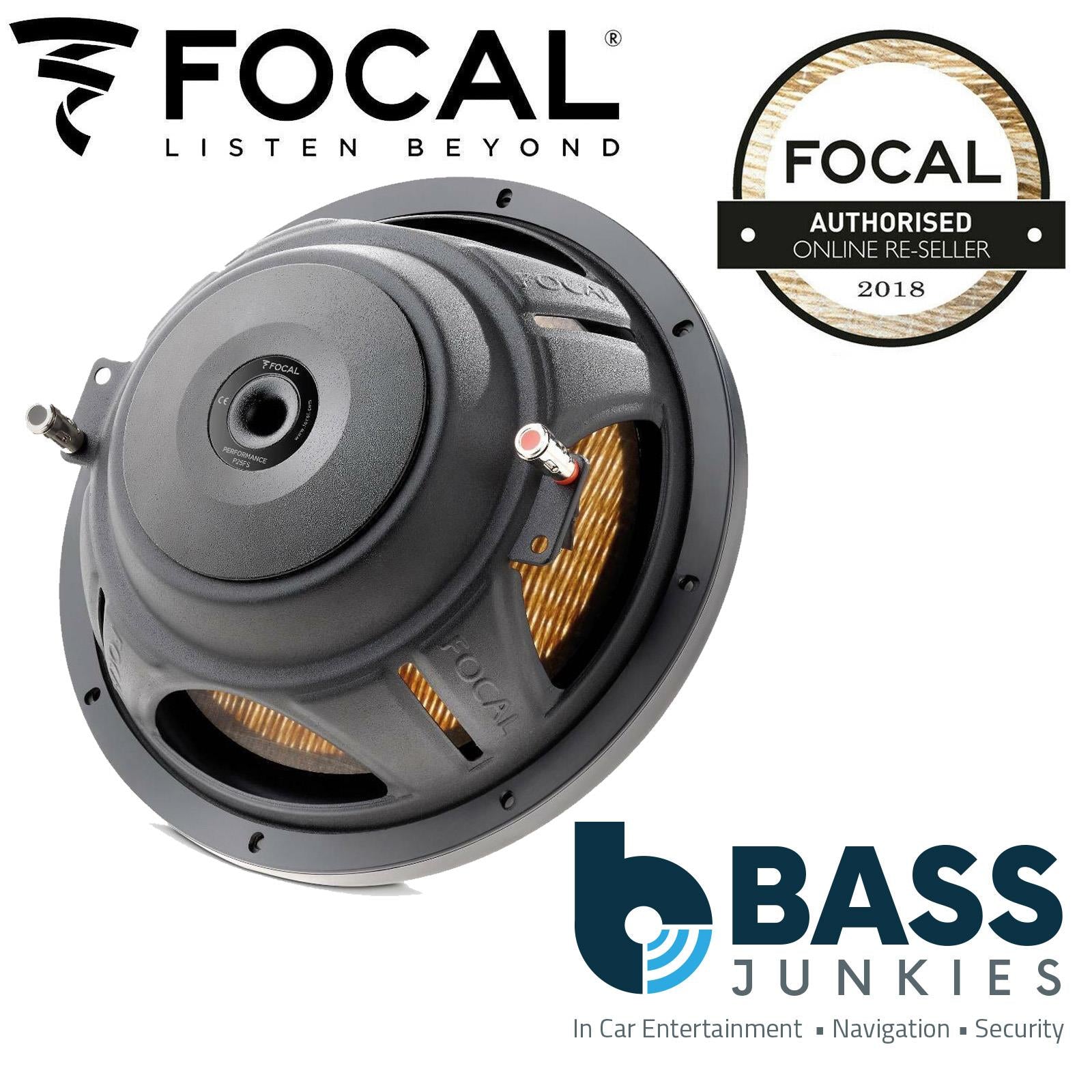 Focal P20FSE - 8" 20cm 400 Watts 4 Ohm Flax Cone Slim Shallow Car Subwoofer