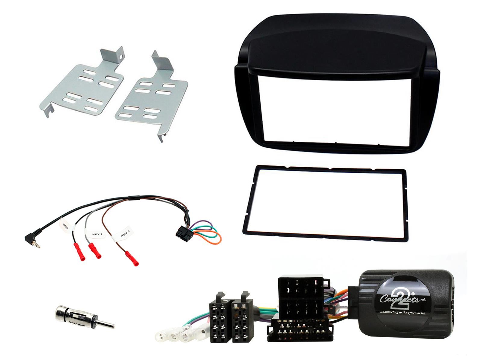Connects2 CTKFT11 Fiat Doblo 2010 On Car Stereo Fascia Steering Wheel Stalk Interface Kit