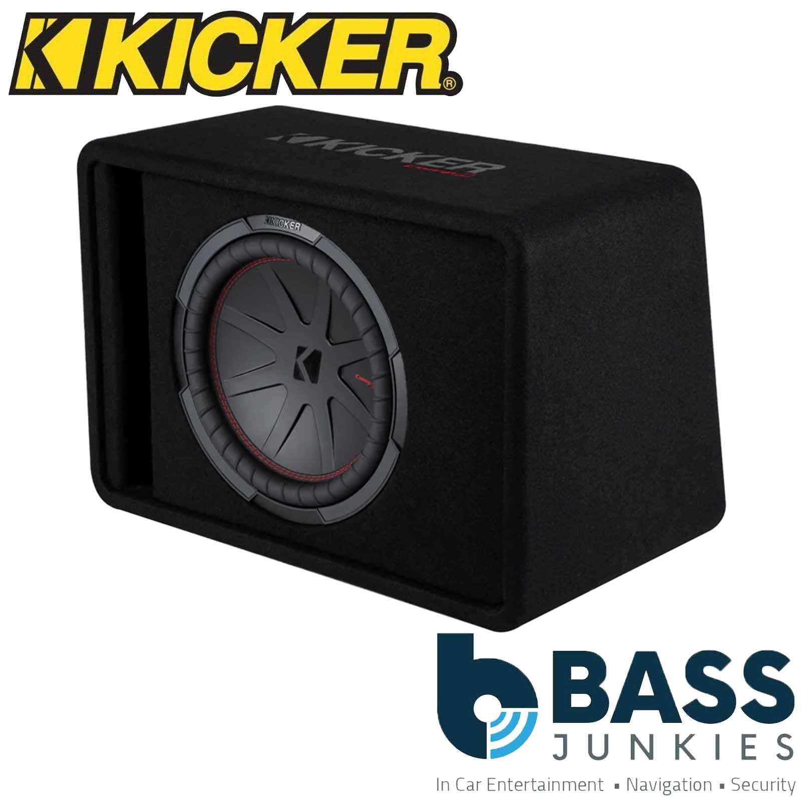 Kicker 48VCWR122 - 1000W 12" CompR Loaded Car Sub Subwoofer Enclosure 2 Ohm
