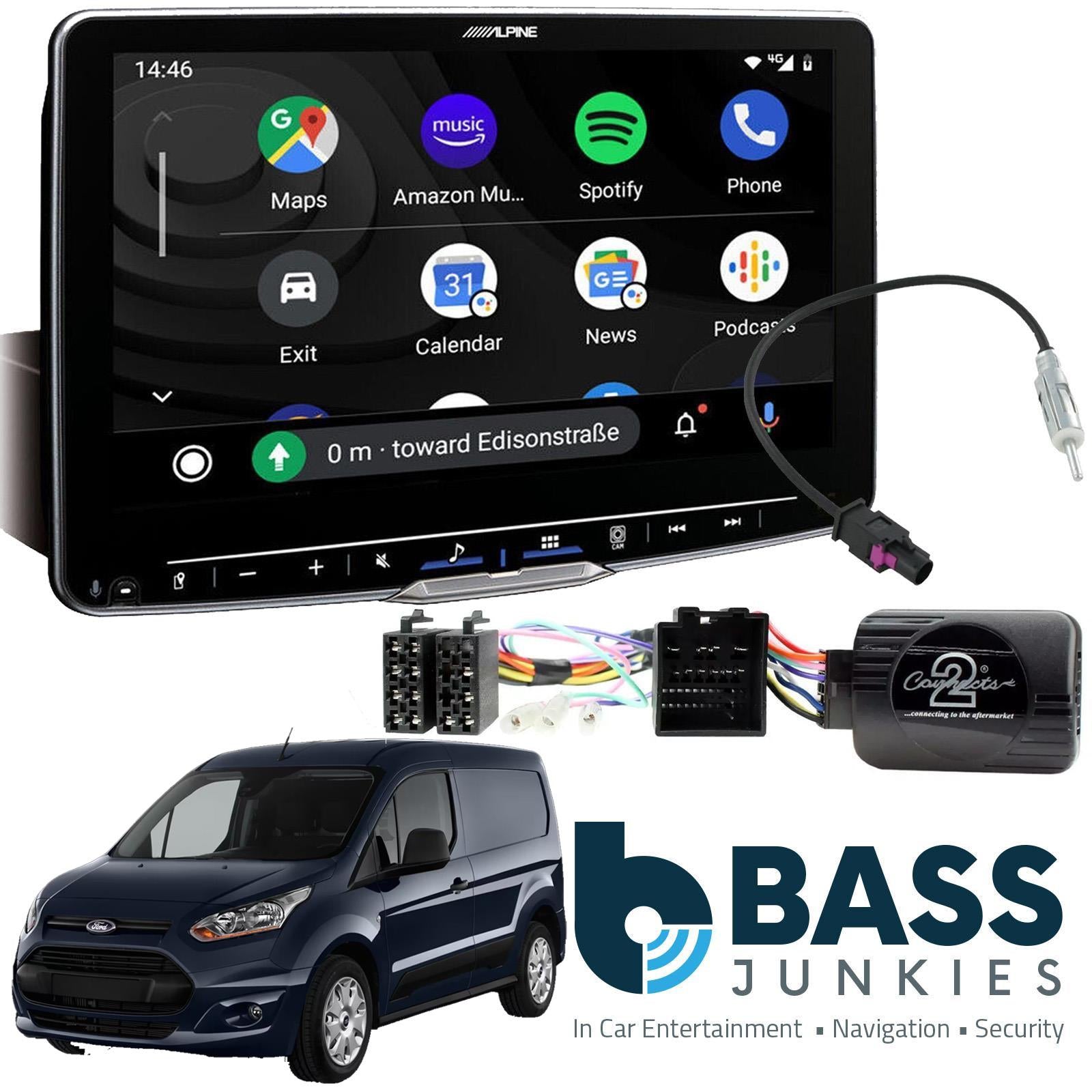 Ford Transit Connect MK2 Alpine 9" DAB Bluetooth CarPlay Android Car Screen Kit