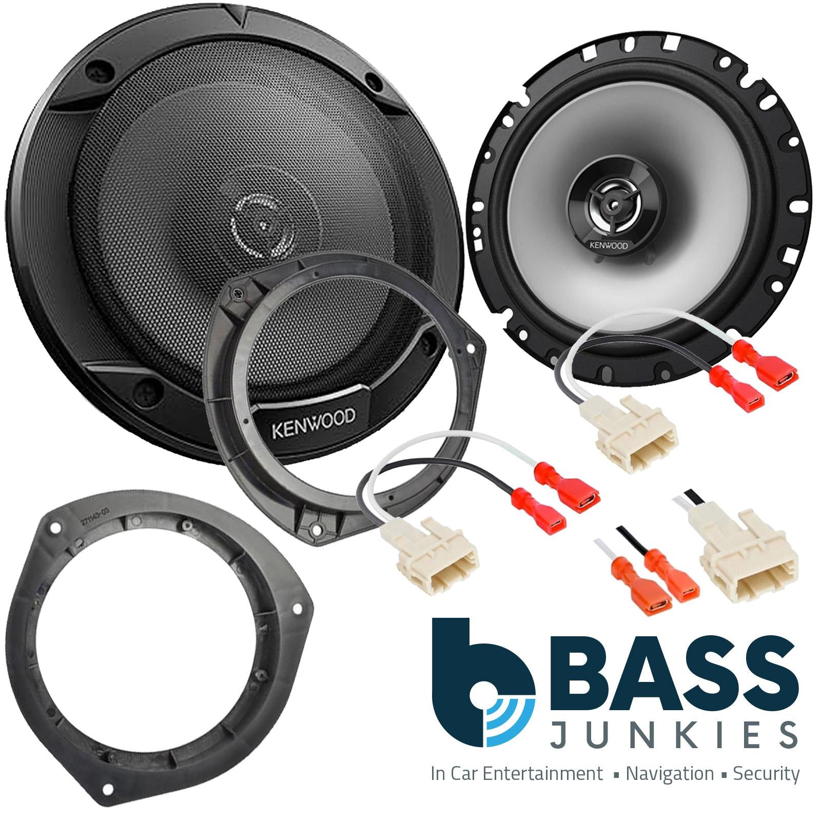 Hyundai i20 2015-2020 Kenwood 17cm 600 Watts 2 Way Rear Door Car Speaker Kit