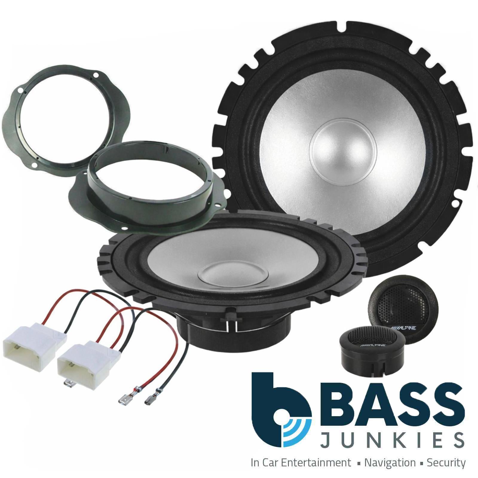 Ford Transit Custom Van 560 Watts Alpine 6.5" Front Door Car Speaker Upgrade Kit