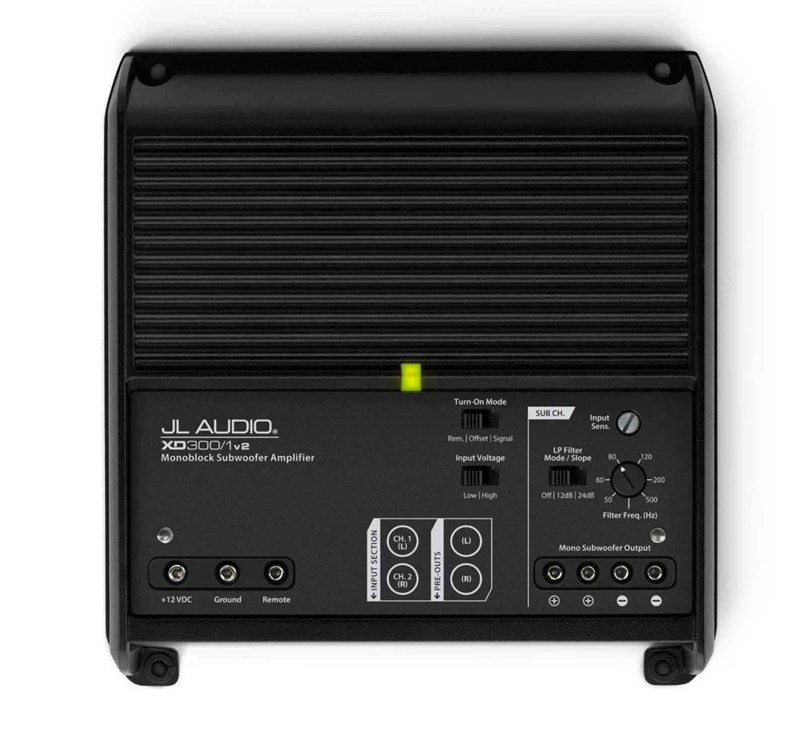 JL XD300/1V2 - 300 Watts Monoblock Class D Subwoofer Bass Car Amplifier