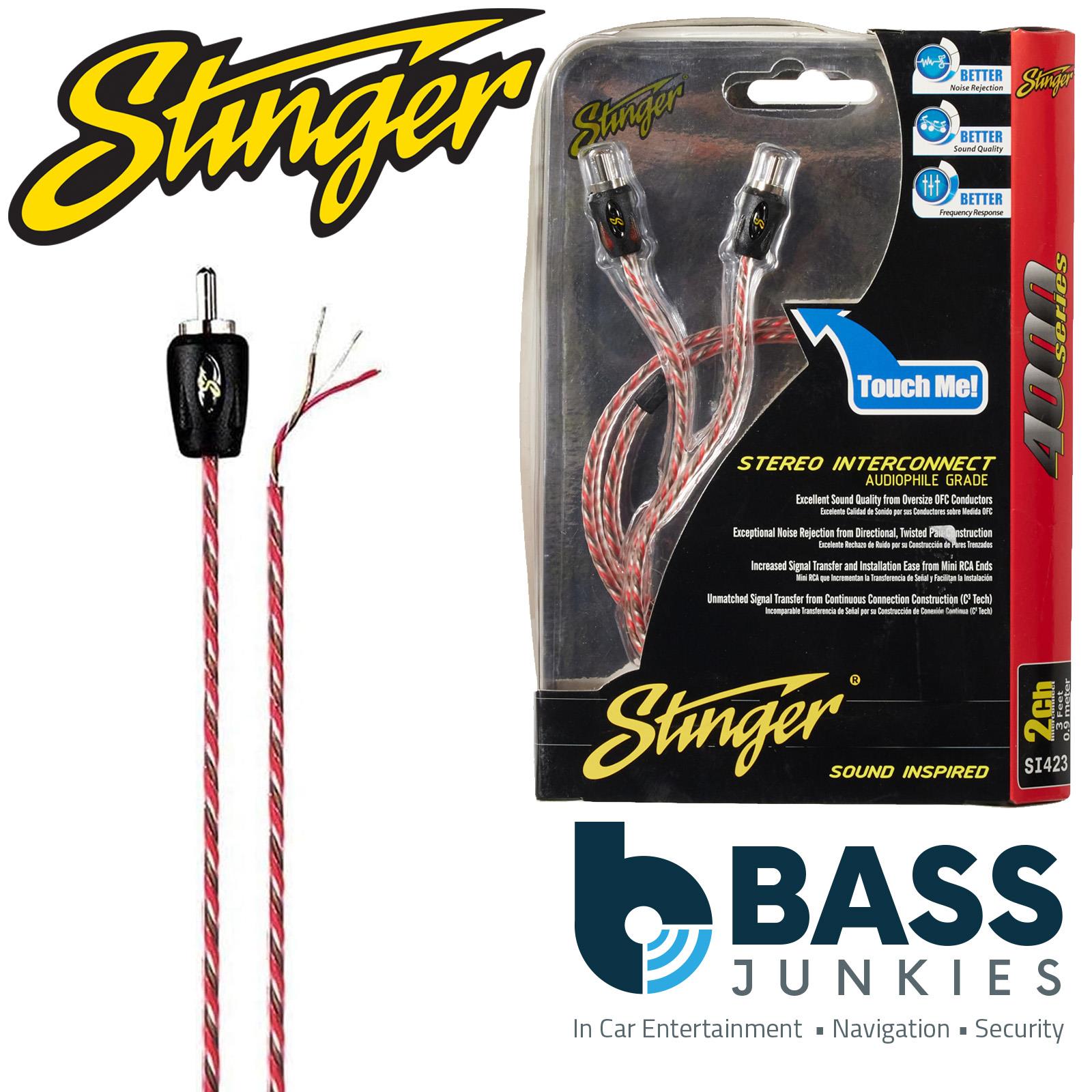 Stinger SI42YF 2-Channel 4000 Series RCA Y-Adapter Cable (2 Female to 1 Male)