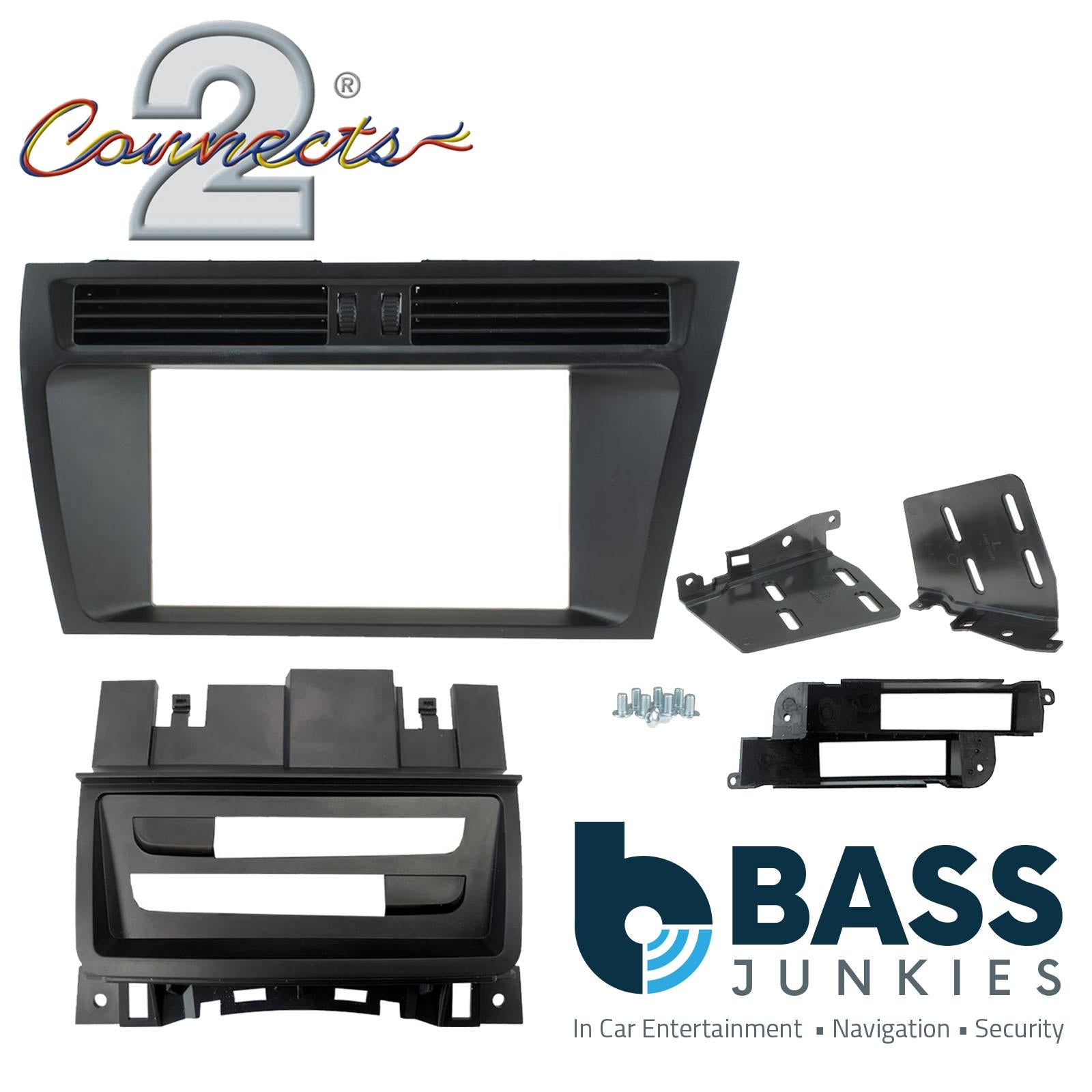 CT23AU13 Car Stereo Matt Black Double Din Fascia Panel Fits Audi A4/A5 2008-16