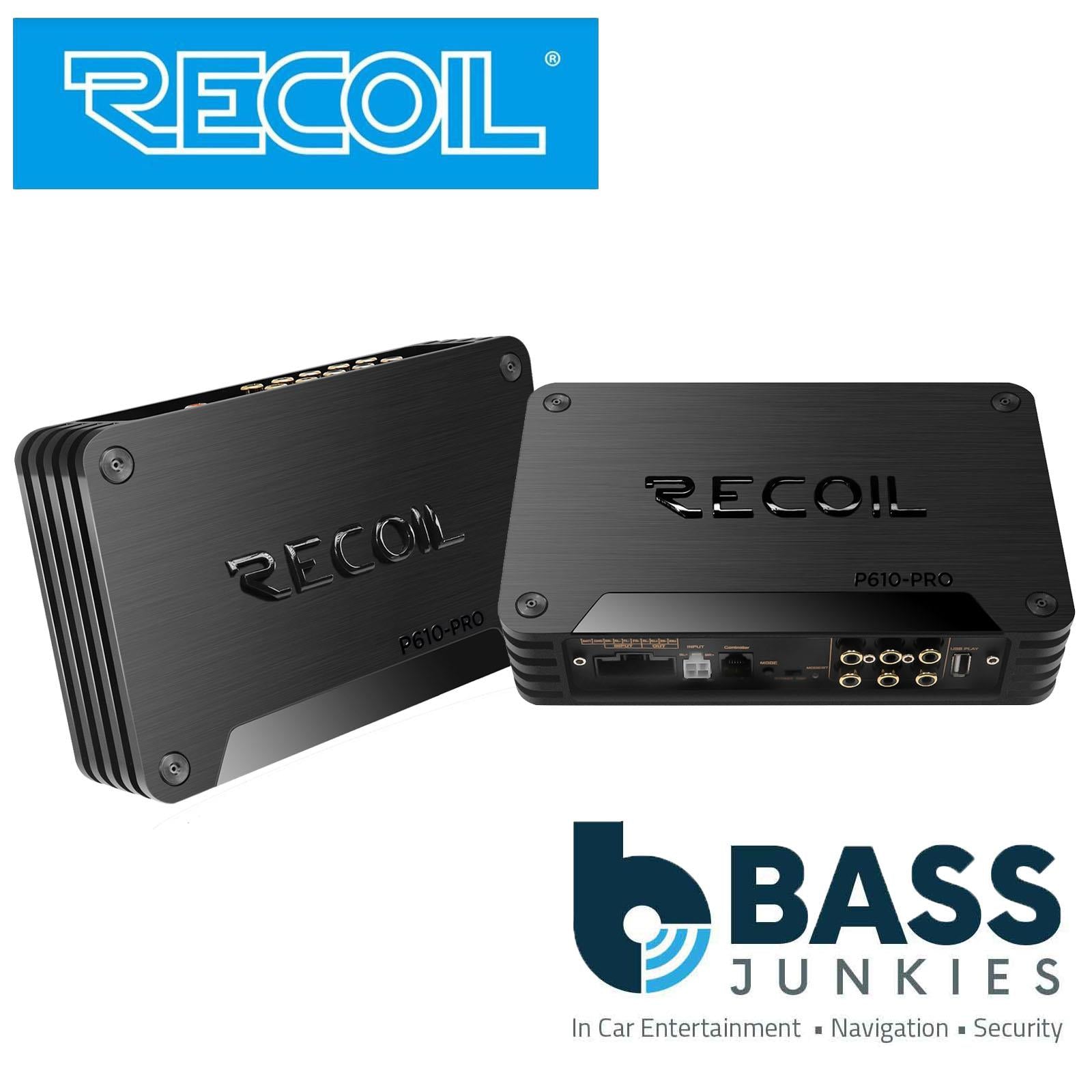 Recoil P610-PRO - 10 Channel DSP 6-In/10-Out Car Amplifier & Bluetooth Streaming