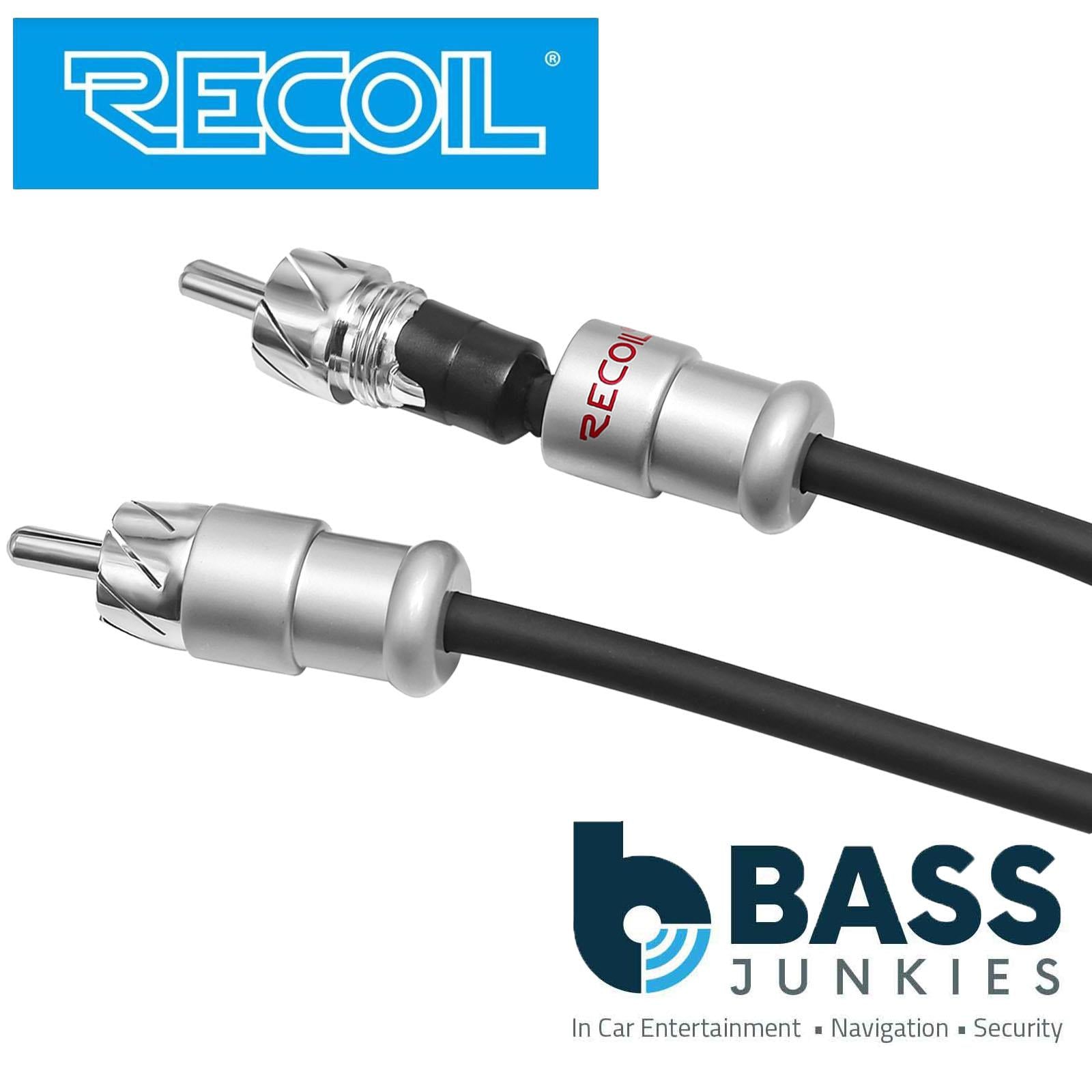 Recoil XI212 - 3 Metre Oxygen Free Copper 2-Channel Car Stereo RCA Phono Cable