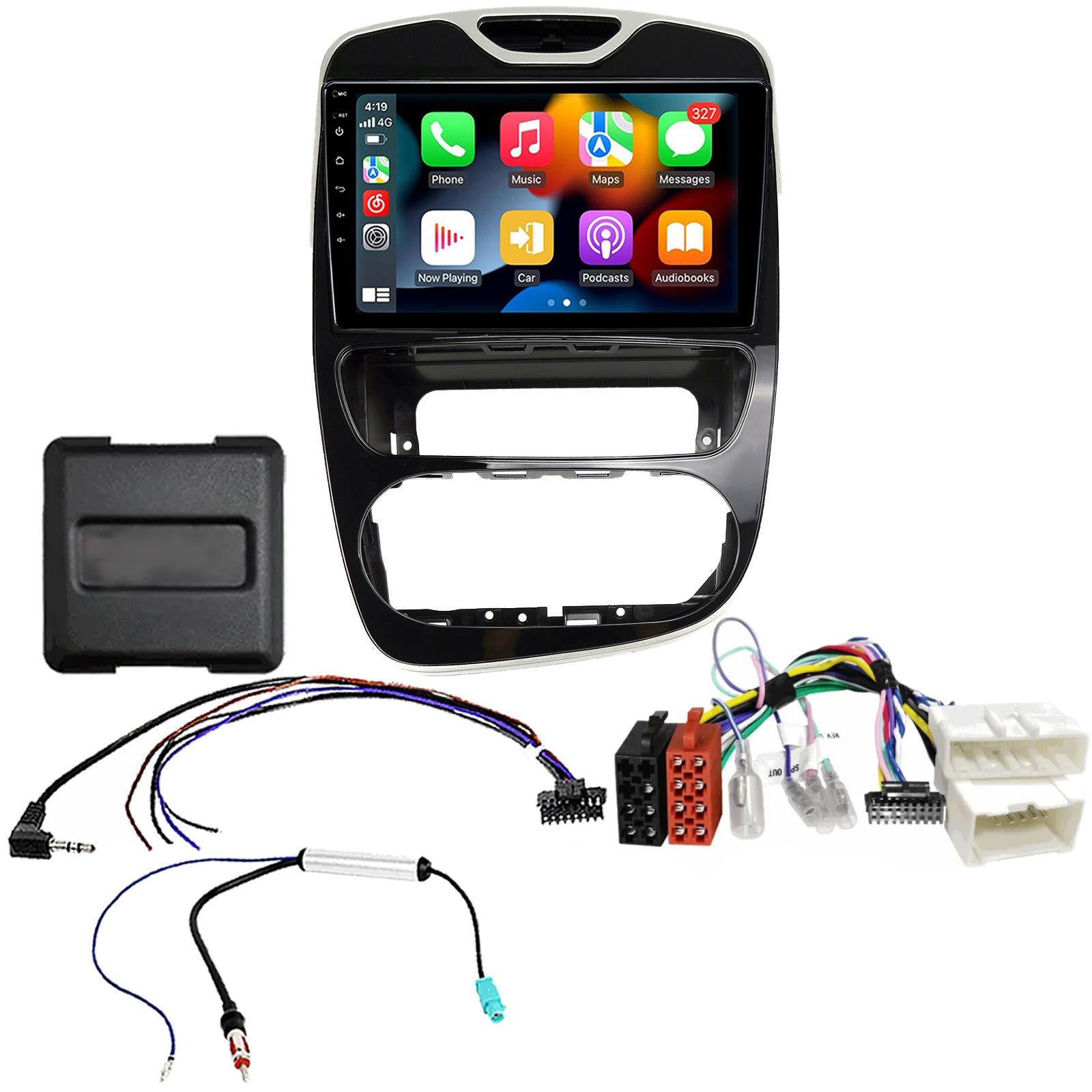 UPGRADED 9" CarPlay Android Car Stereo Black Fascia Kit For Renault Clio 2017 Onwards