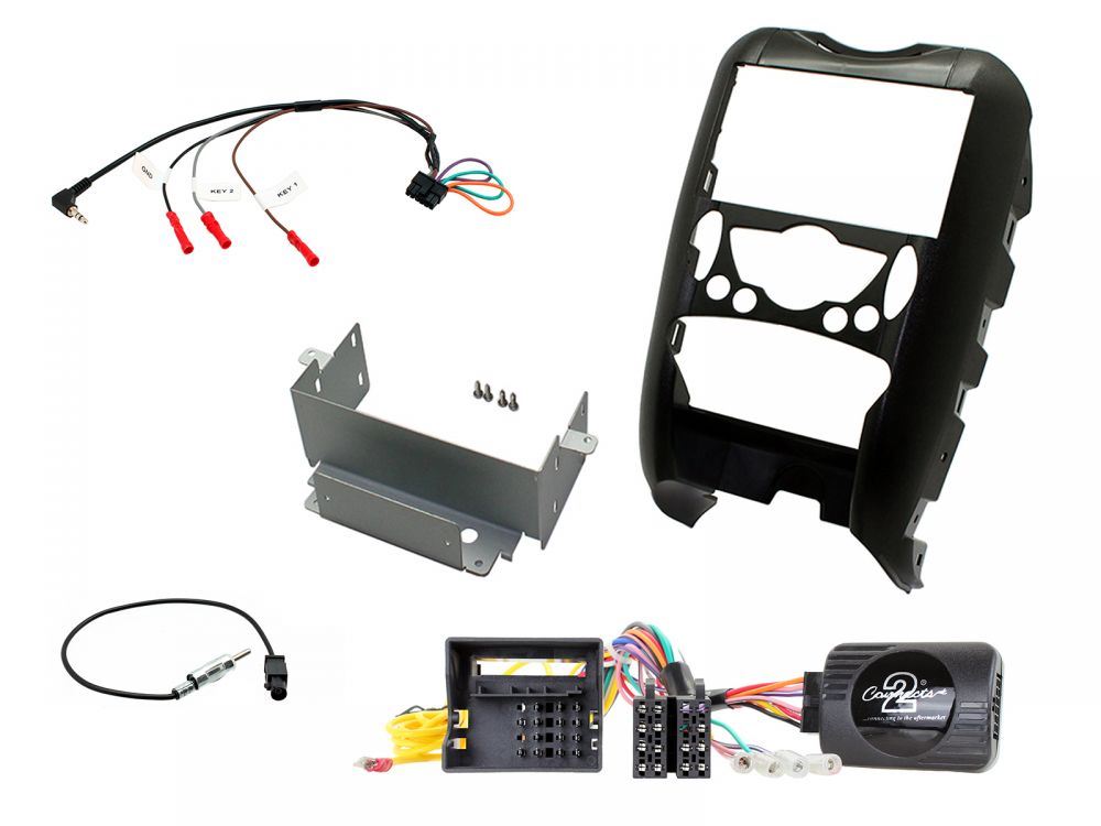 Connects 2 CTKBM02 - BMW MINI R55/R56/R57 2006 - 2012 Double Din Facia & Steering wheel Interface Fitting Installation Kit