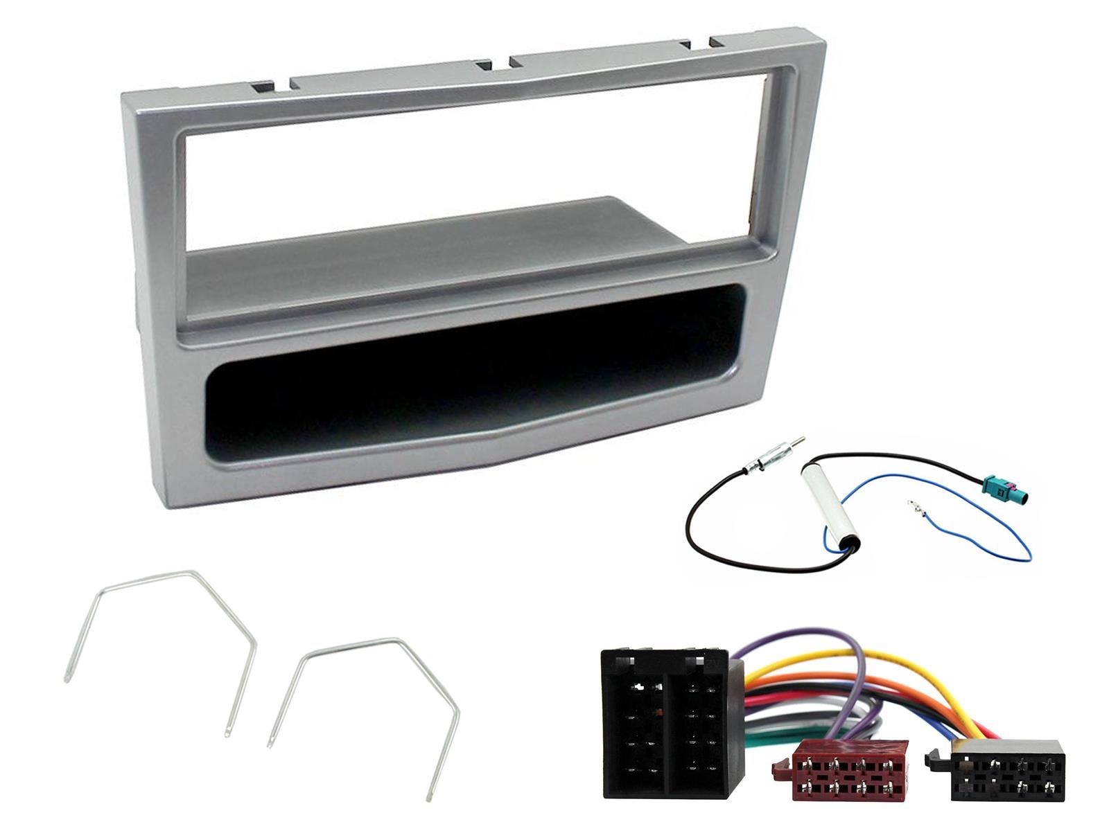 Single Din Stereo Fitting Kit + Steering Wheel Stalk Controls to fit Vauxhall Astra 2004-10