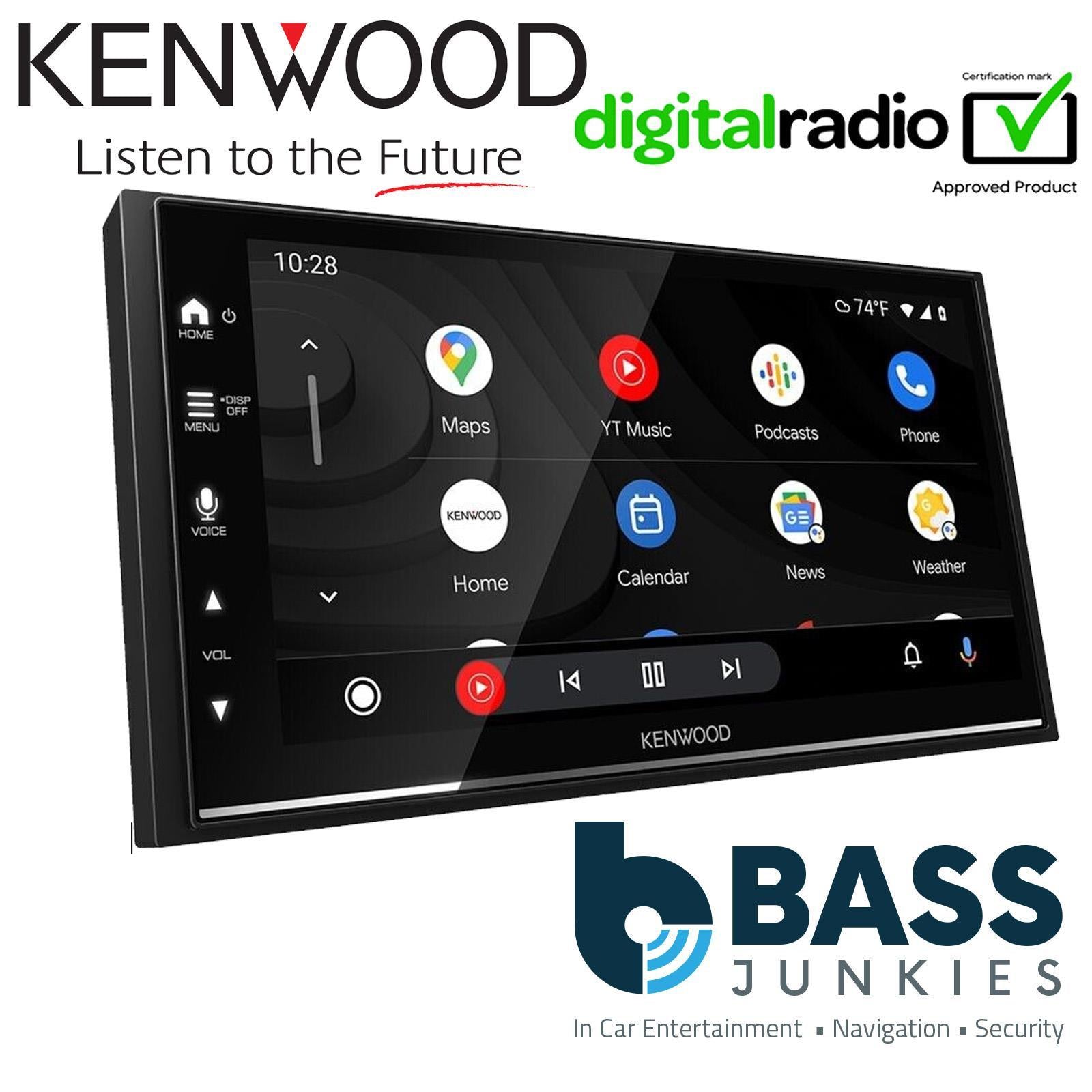 Kenwood DMX7722DABS DAB+ Bluetooth Wireless CarPlay & Android Car Stereo